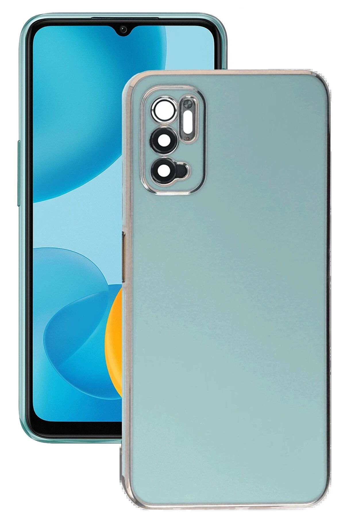 Buti̇k Xi̇aomi̇ Redmi̇ Note 11 Se Kılıf Volet Si̇li̇kon - A&ccedil;ık Yeşi̇l-(5796)