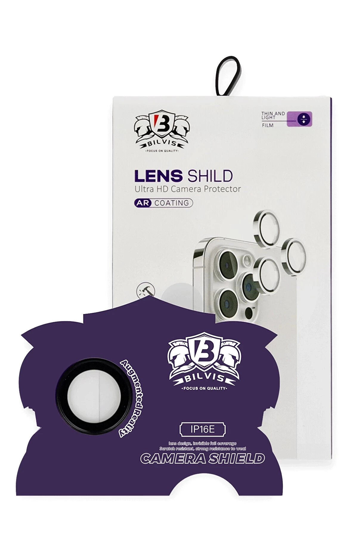 Buti̇k İphone 16E Bi̇lvi̇s Ti̇tan Kamera Lens - Si̇yah-(5796)