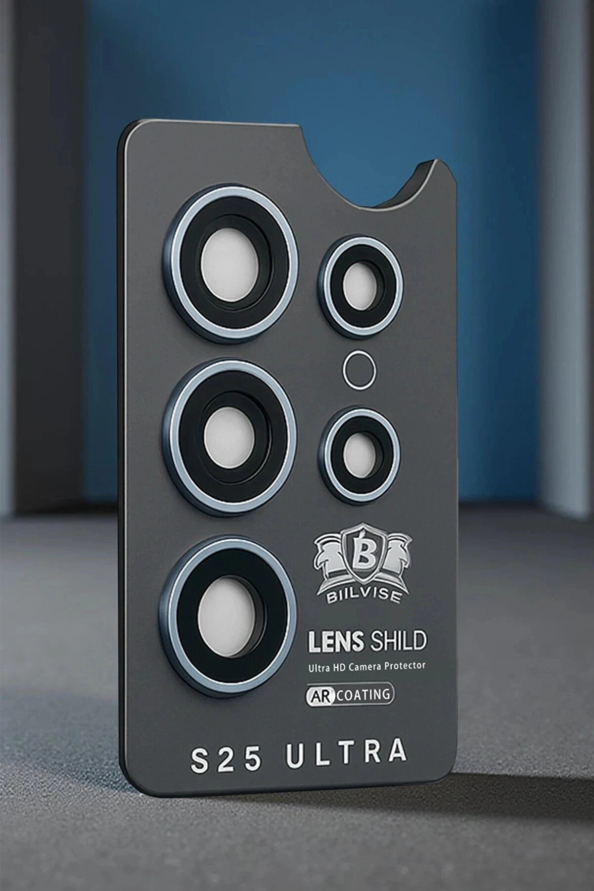 Buti̇k Samsung Galaxy S25 Ultra Bi̇lvi̇s Ti̇tan Kamera Lens - Laci̇vert-(5796)