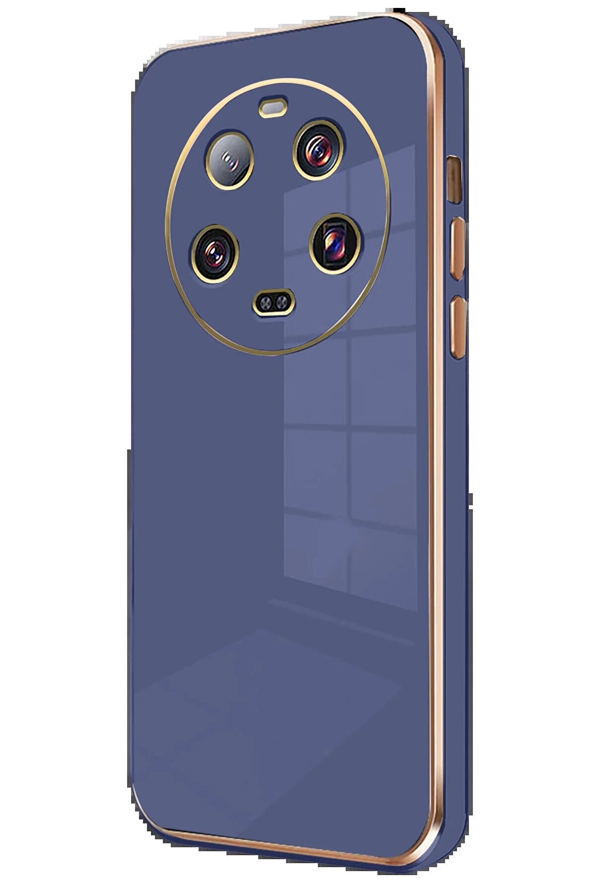 Buti̇k Xi̇aomi̇ Mi̇ 14 Ultra Kılıf Volet Si̇li̇kon - Mavi̇-(5796)