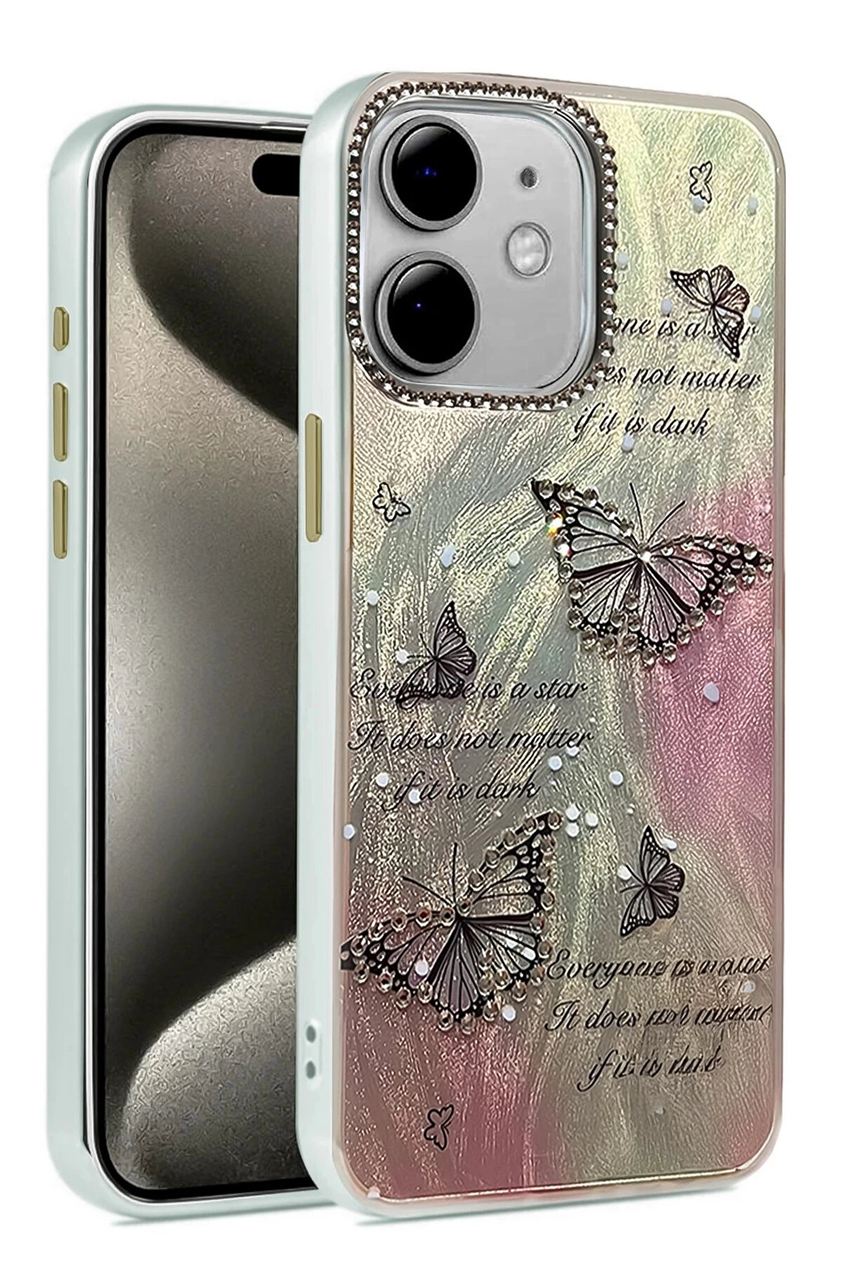 Buti̇k İphone 11 Kılıf Blade Aynalı Desenli̇ Kapak - Desen 6-(5796)