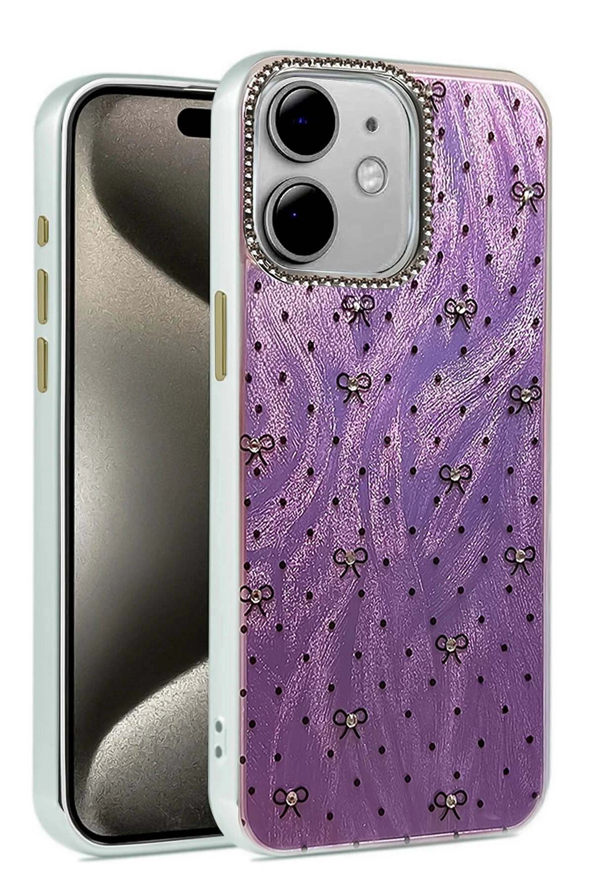 Buti̇k İphone 11 Kılıf Blade Aynalı Desenli̇ Kapak - Desen 2-(5796)