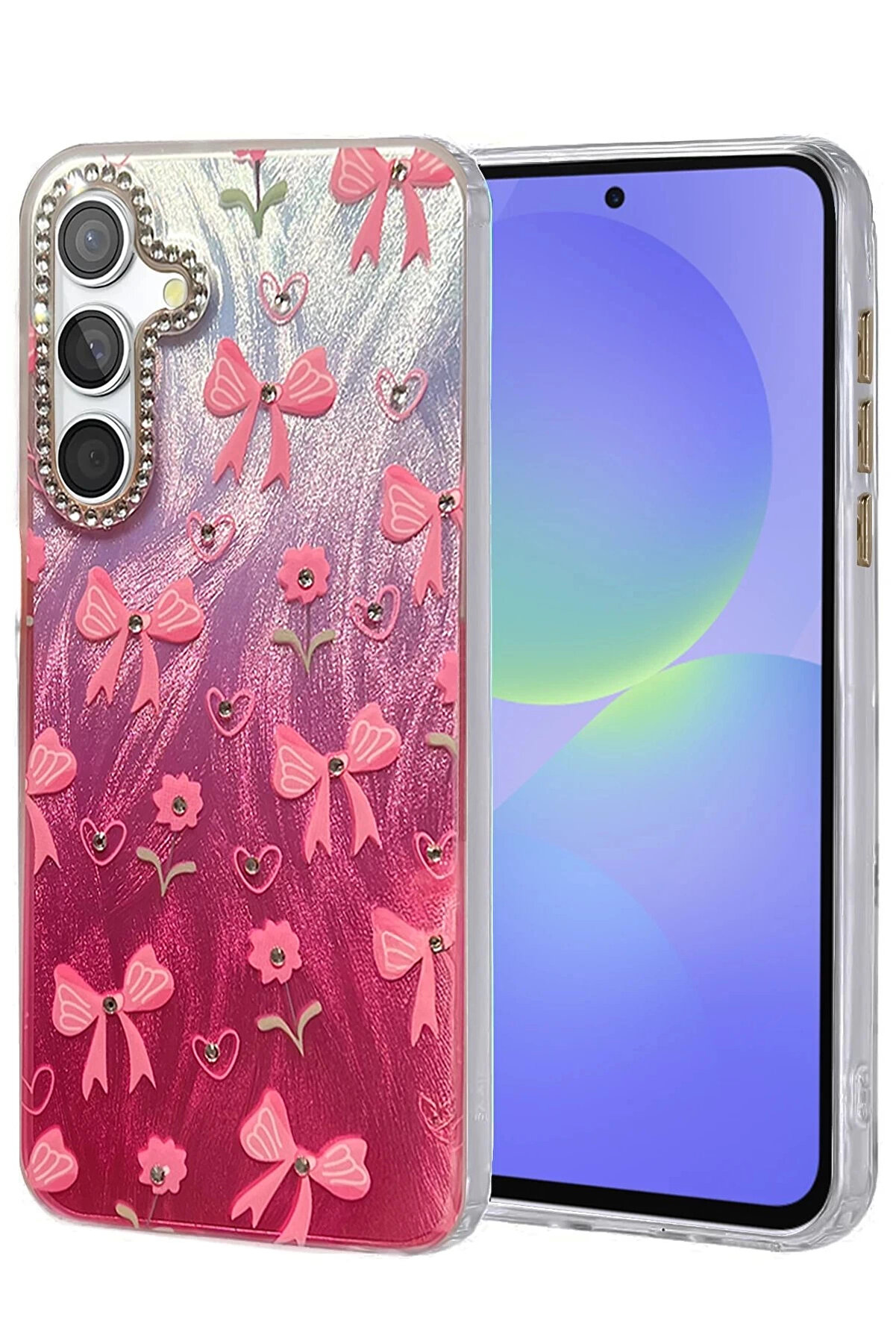 Buti̇k Samsung Galaxy A36 Kılıf Blade Aynalı Desenli̇ Kapak - Desen 3-(5796)