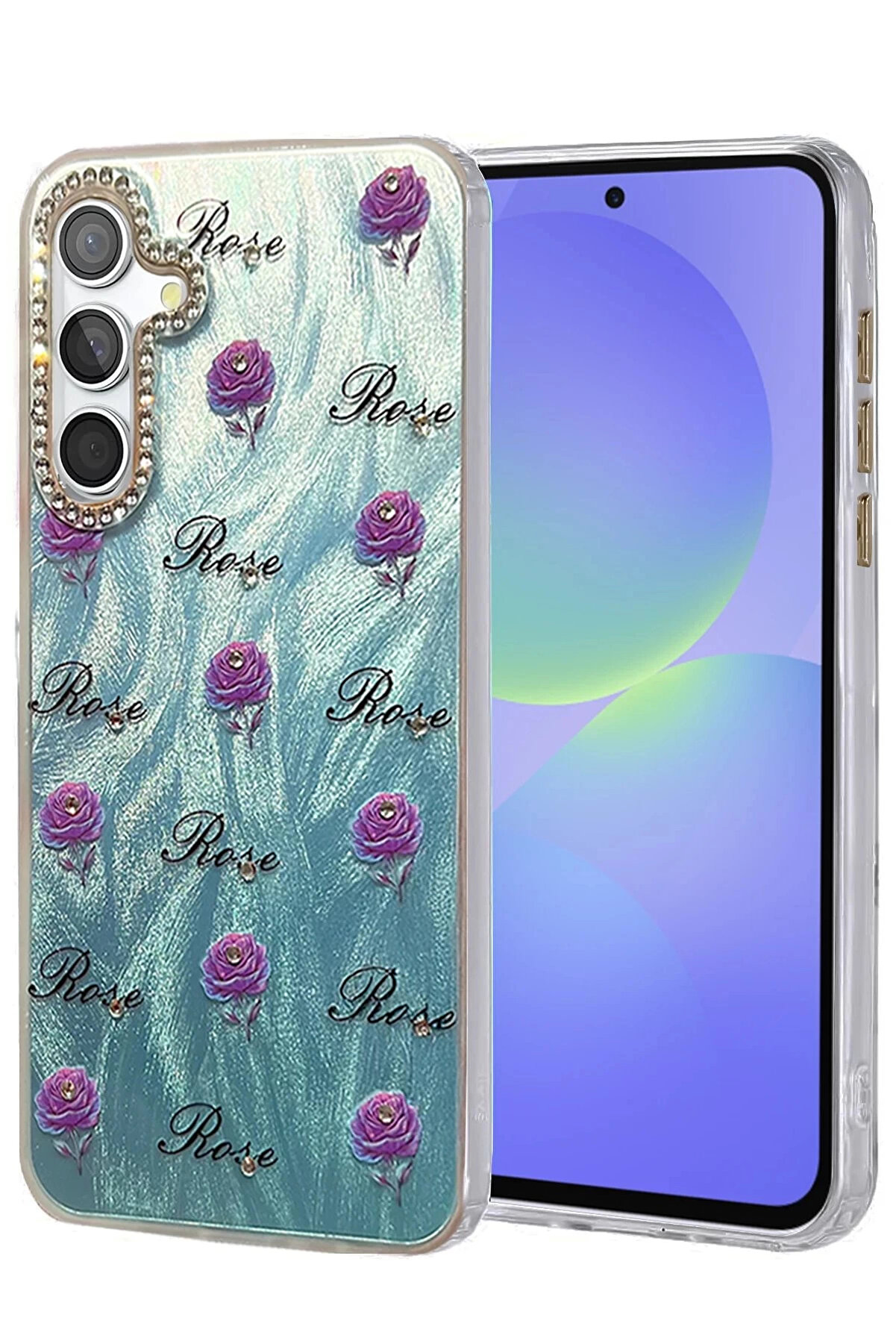 Buti̇k Samsung Galaxy A36 Kılıf Blade Aynalı Desenli̇ Kapak - Desen 9-(5796)