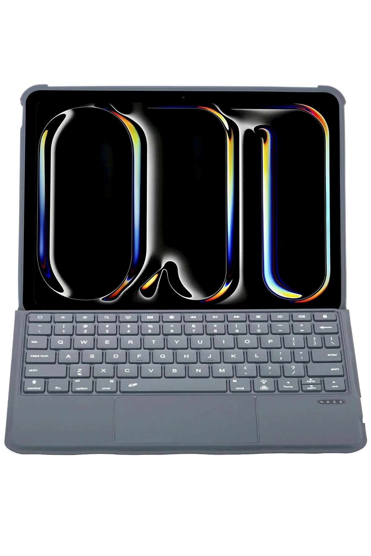 Buti̇k T5504D İpad Pro 11 (2024) Kılıf Palermo Ledli̇ Klavyeli̇ Standlı Tablet Kılıfı - Si̇yah-(5796)
