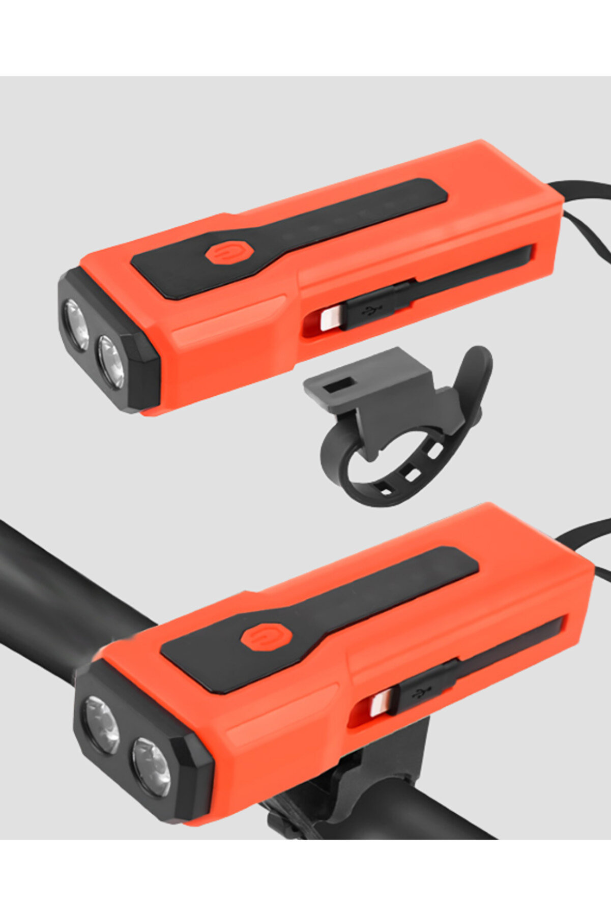 Toganshop 5000 Mah Bataryalı Bi̇si̇klet Farı Cob &Ccedil;akar &Ccedil;ok Fonksi̇yonlu