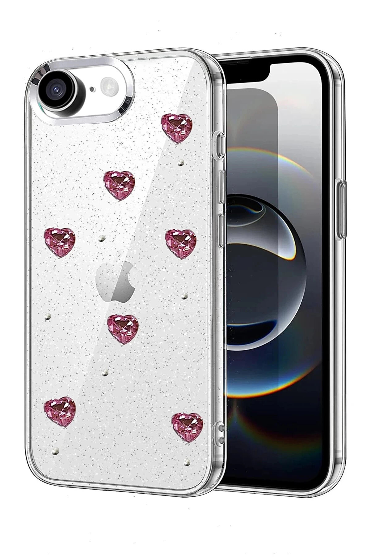 Buti̇k Apple İphone 16E Fi̇yonk Desenli̇ Kapak - Desen 4-(5796)