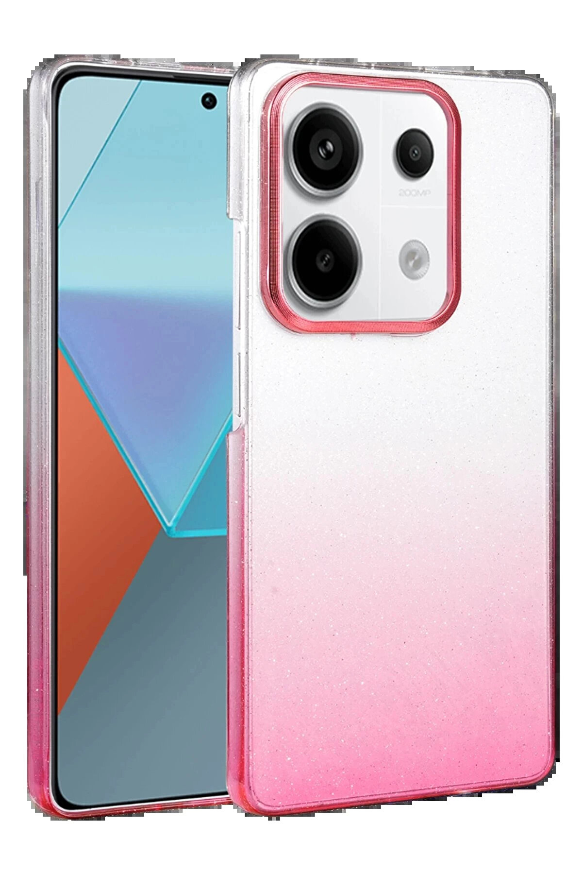 Buti̇k Xi̇aomi̇ Redmi̇ Note 13 Pro 4G Glossy Kapak - Pembe-(5796)