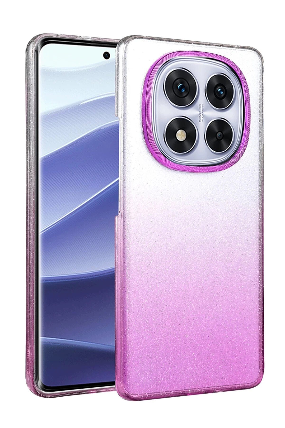 Buti̇k Xi̇aomi̇ Redmi̇ Note 14 Pro Plus Glossy Kapak - Mor-(5796)