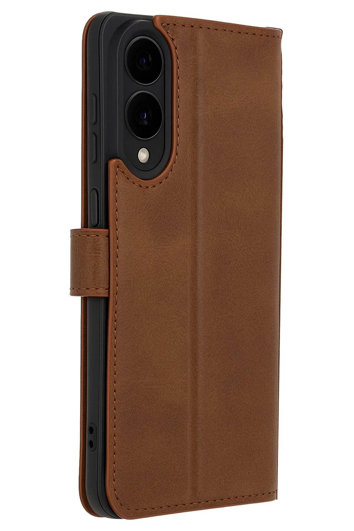 Buti̇k Samsung Galaxy S25 Edge Trend S Plus Kapaklı Kılıf - Taba-(5796)