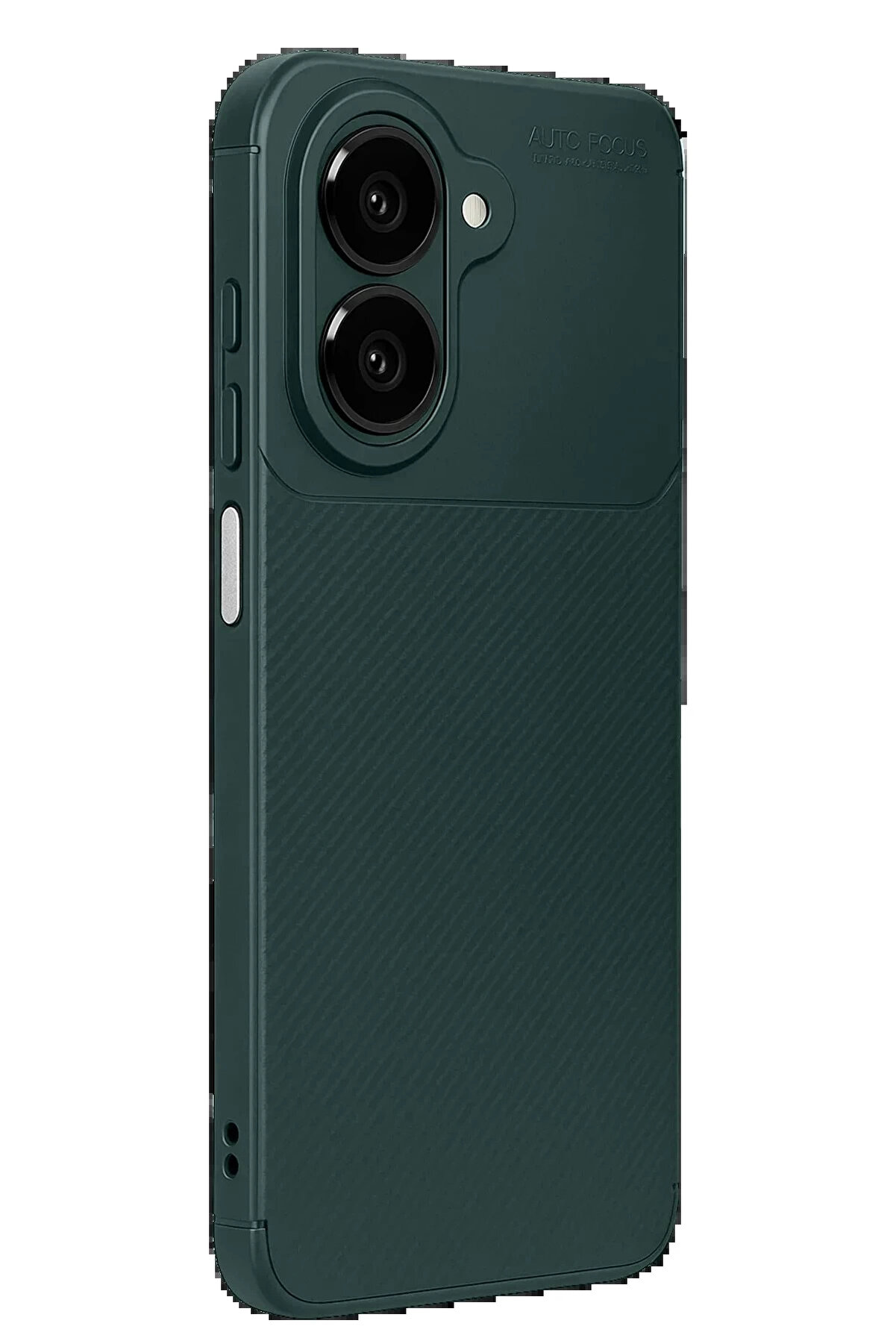 Buti̇k Xi̇aomi̇ Redmi̇ A5 4G Auto Focus Karbon Kapak - Koyu Yeşi̇l-(5796)