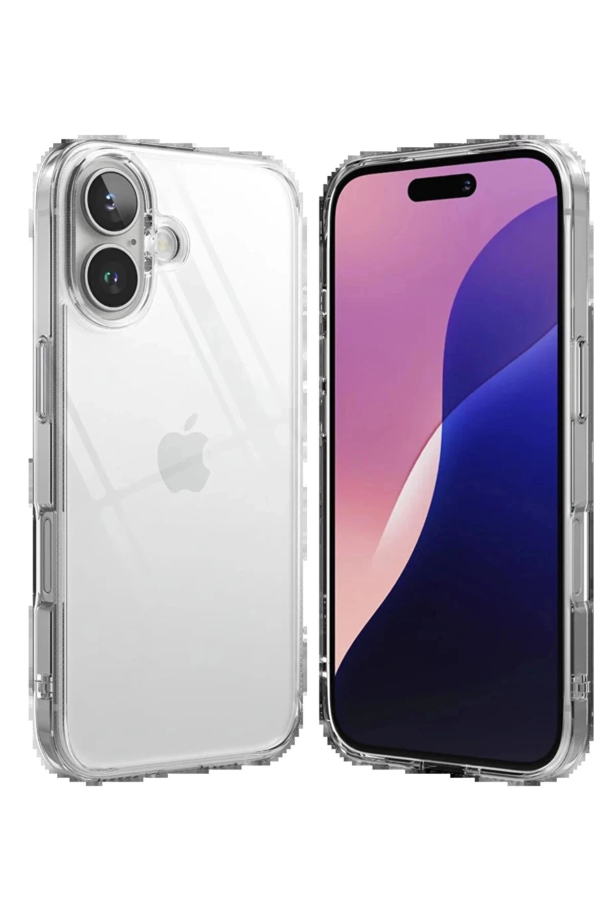 Buti̇k Apple İphone 17 L&uuml;x Şeffaf Si̇li̇kon - Şeffaf-(5796)