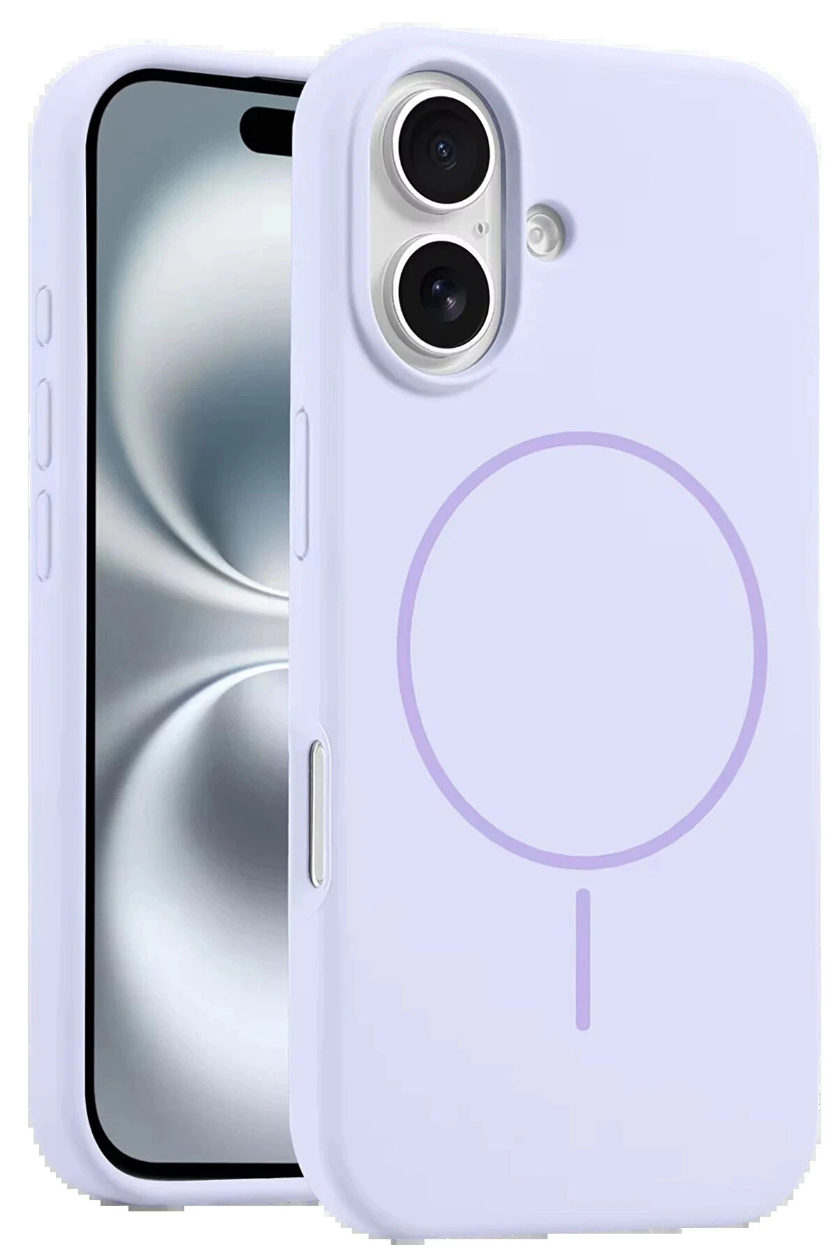 Buti̇k İphone 16 Plus Kılıf Jully Magsafe Kapak - Li̇la-(5796)
