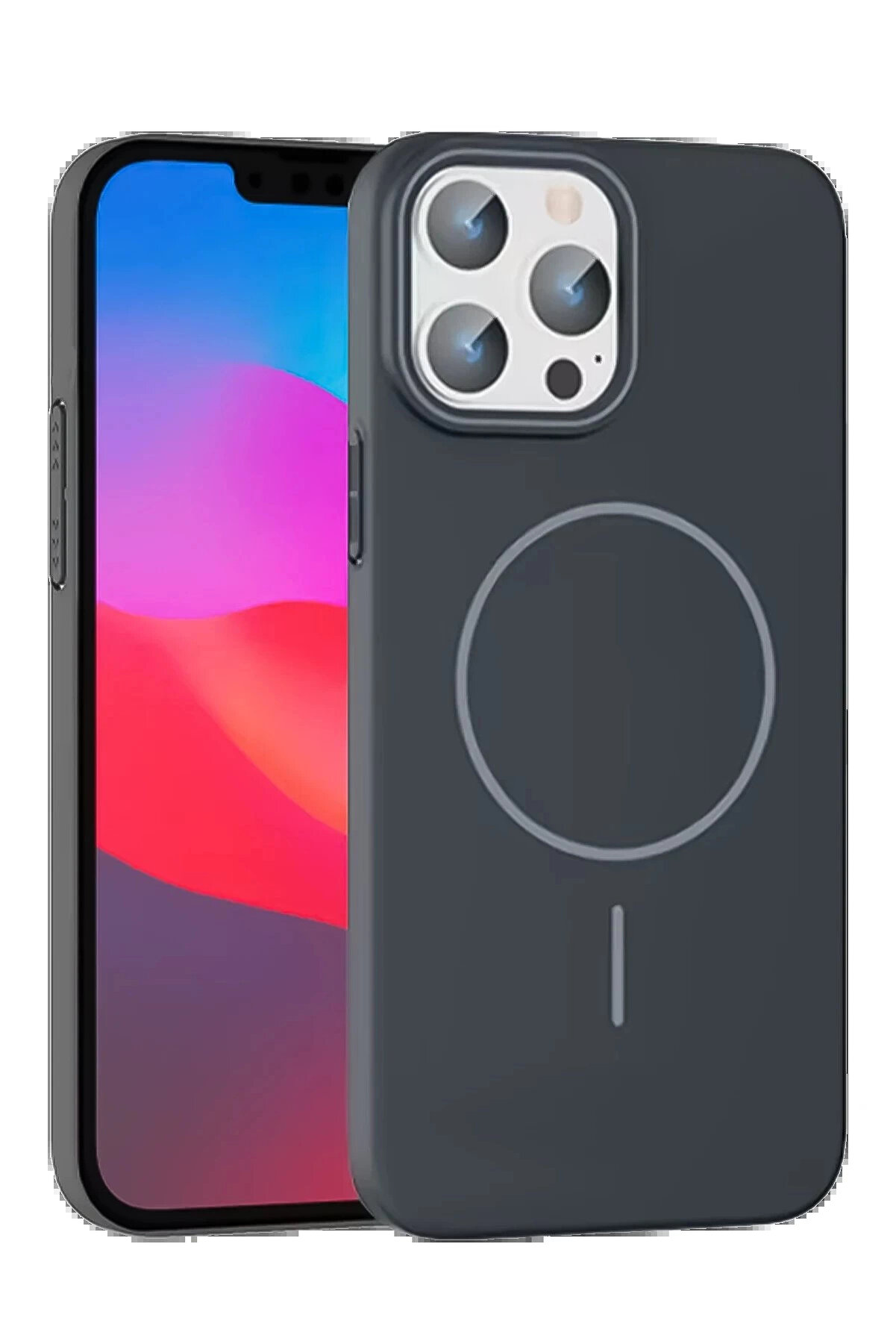 Buti̇k İphone 15 Pro Max Broş Magsafe Kapak - F&uuml;me-(5796)