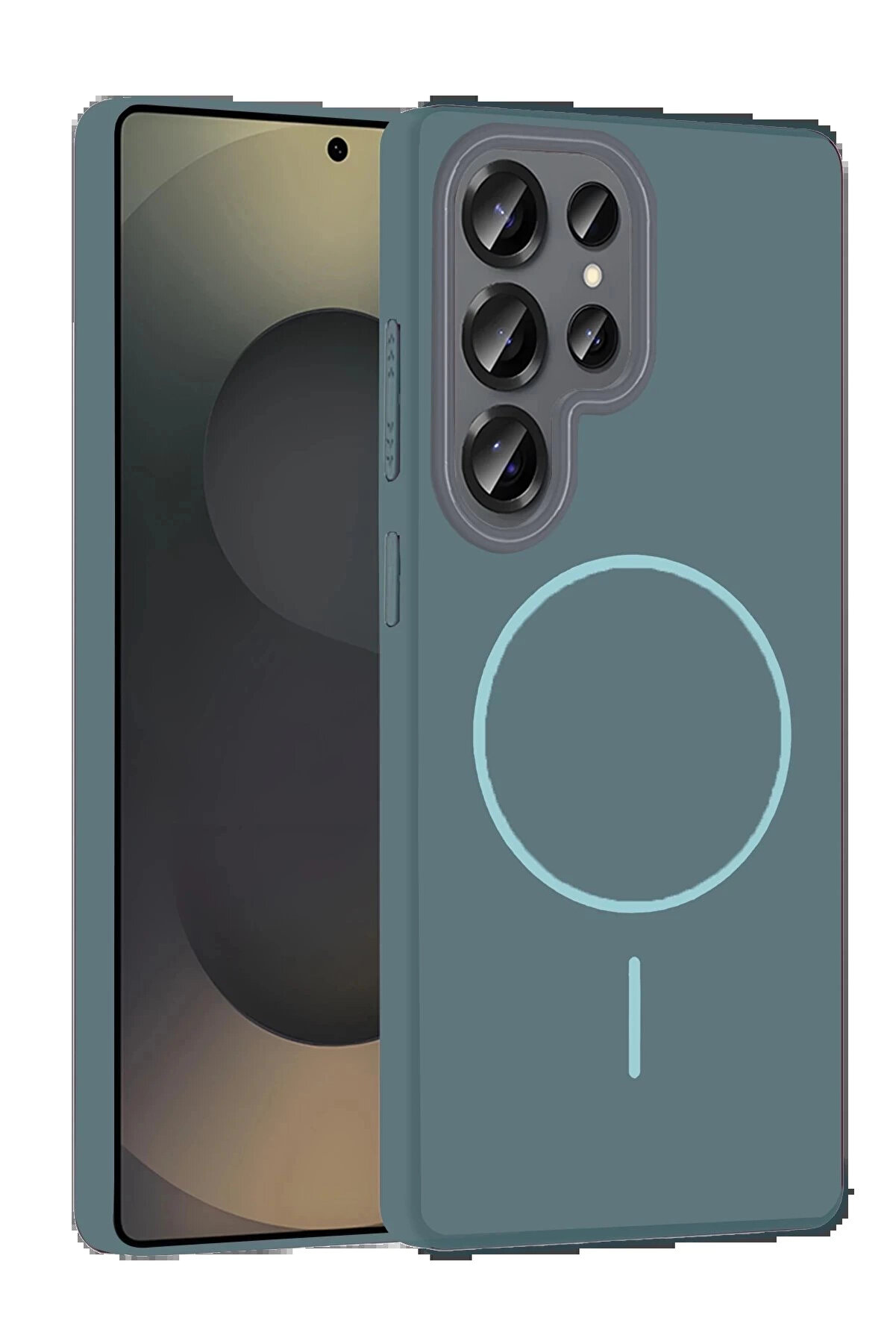 Buti̇k Samsung Galaxy S25 Ultra Broş Magsafe Kapak Uaz-(5796)