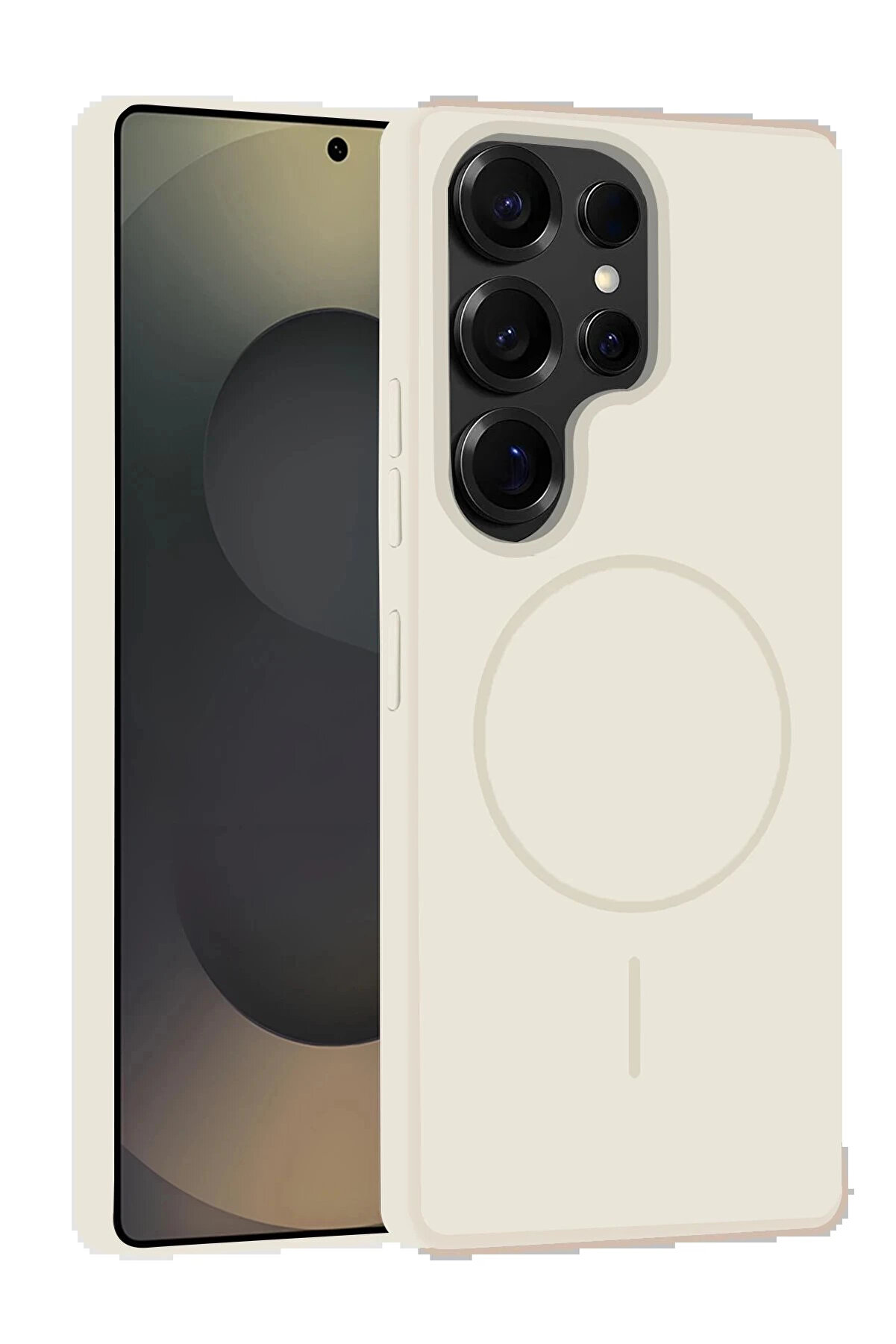 Buti̇k Samsung Galaxy S25 Ultra Kılıf Jully Magsafe Kapak - Pudra-(5796)