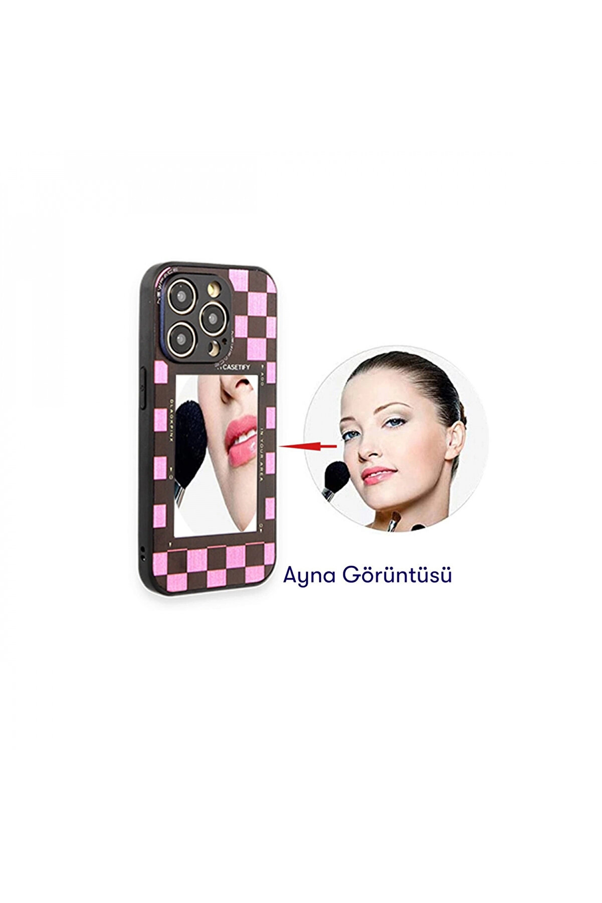 Buti̇k Samsung Galaxy M23 Kılıf Mi̇rror Desenli̇ Kapak - Mi̇rror - 1