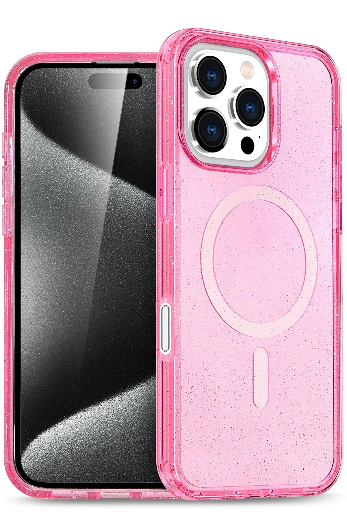 Buti̇k Apple İphone 16 Pro Max Star Magsafe Kapak - Pembe-(5796)