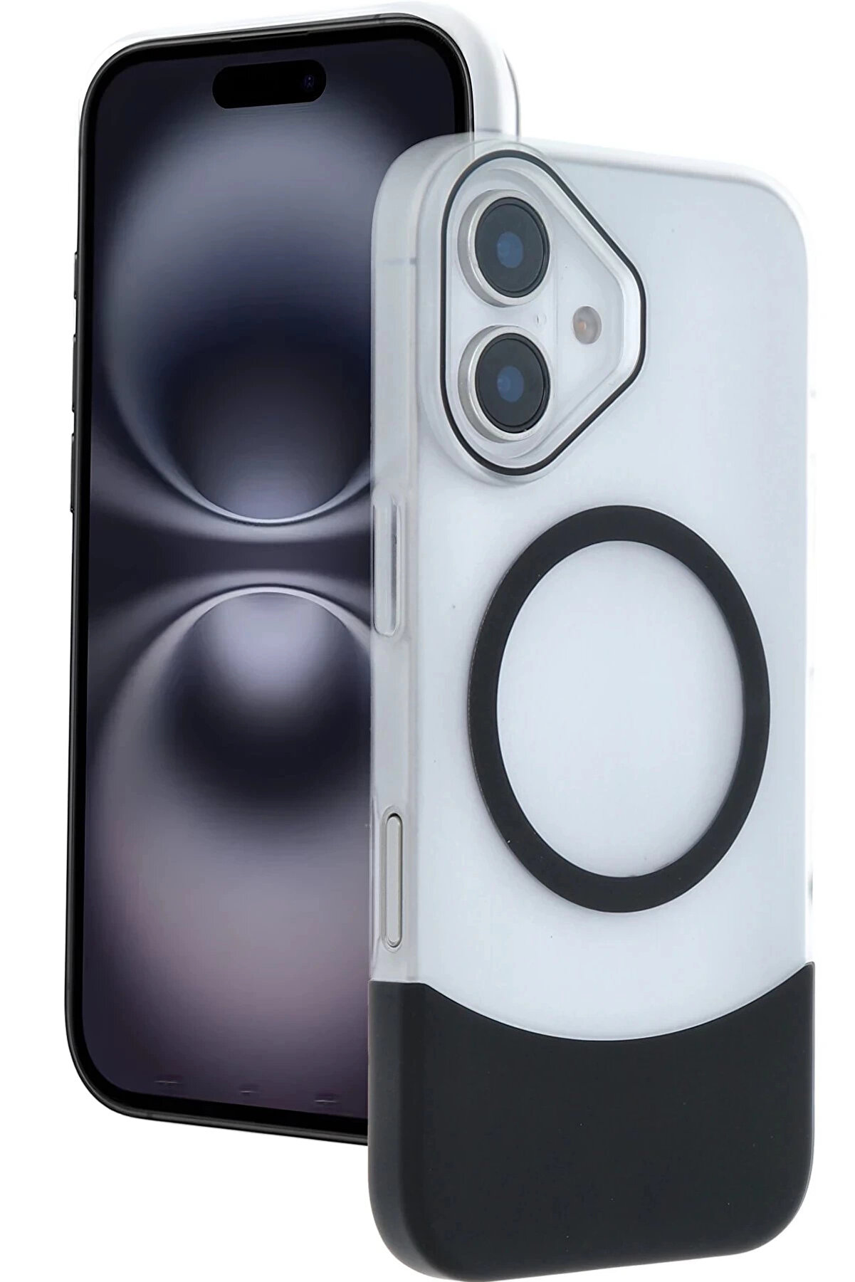 Buti̇k Apple İphone 16 Velar Magsafe Kapak - Si̇yah-(5796)