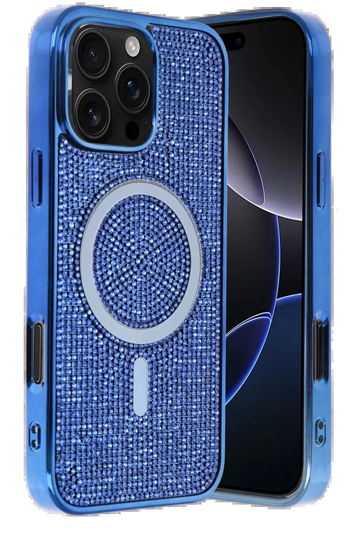 Buti̇k Apple İphone 16 Pro Max Helen Magsafe Kapak - Laci̇vert-(5796)