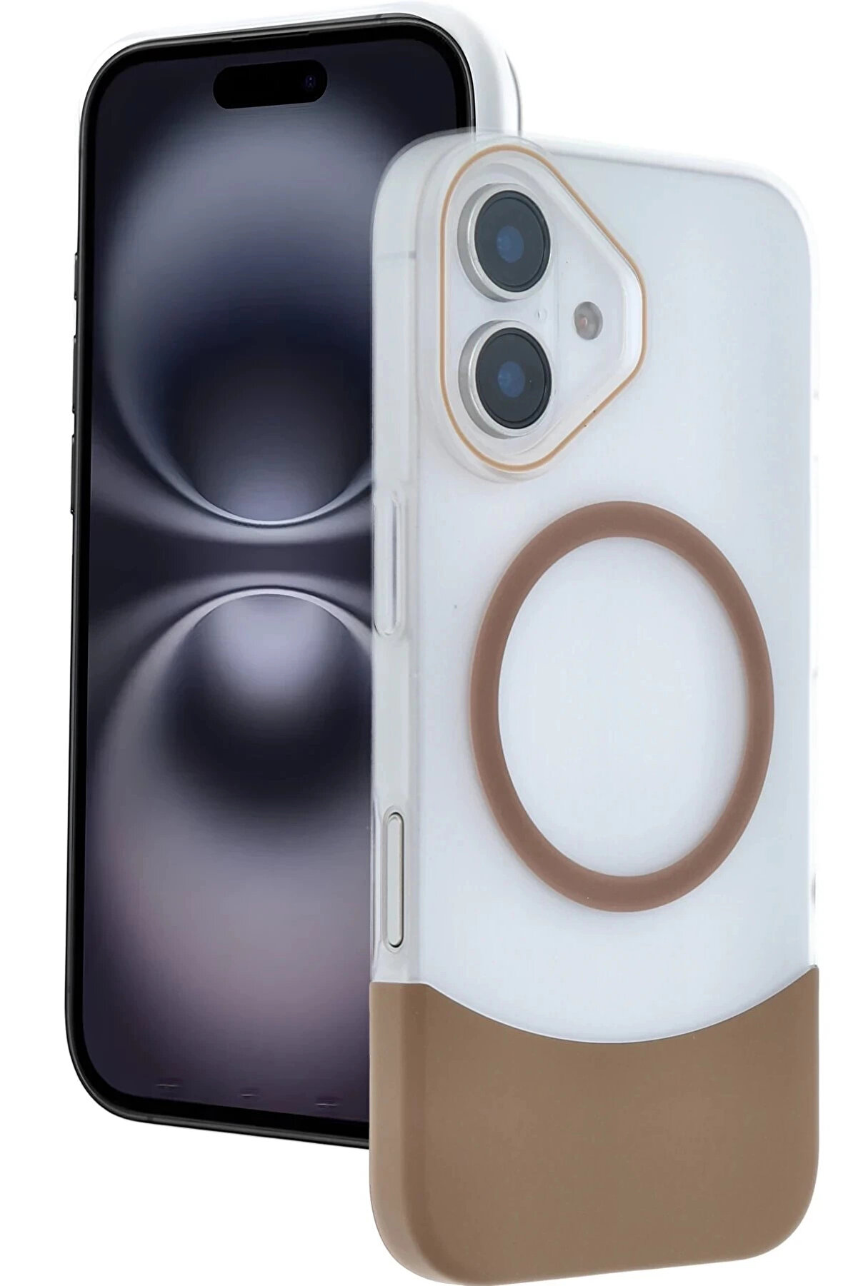 Buti̇k Apple İphone 16 Velar Magsafe Kapak - &Ccedil;&ouml;l Ti̇tanyum-(5796)