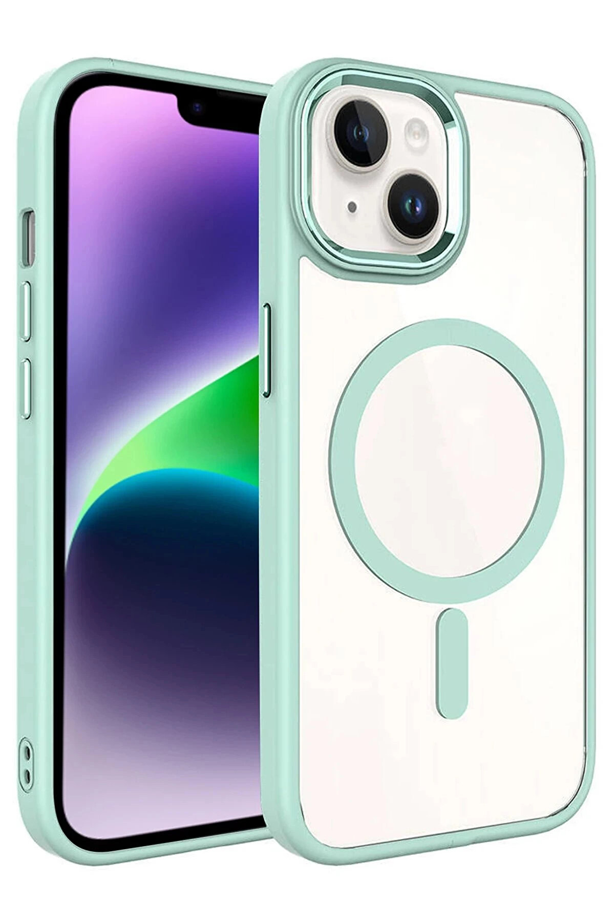 Buti̇k Apple İphone 14 Terea Magsafe Kapak - Yeşi̇l-(5796)