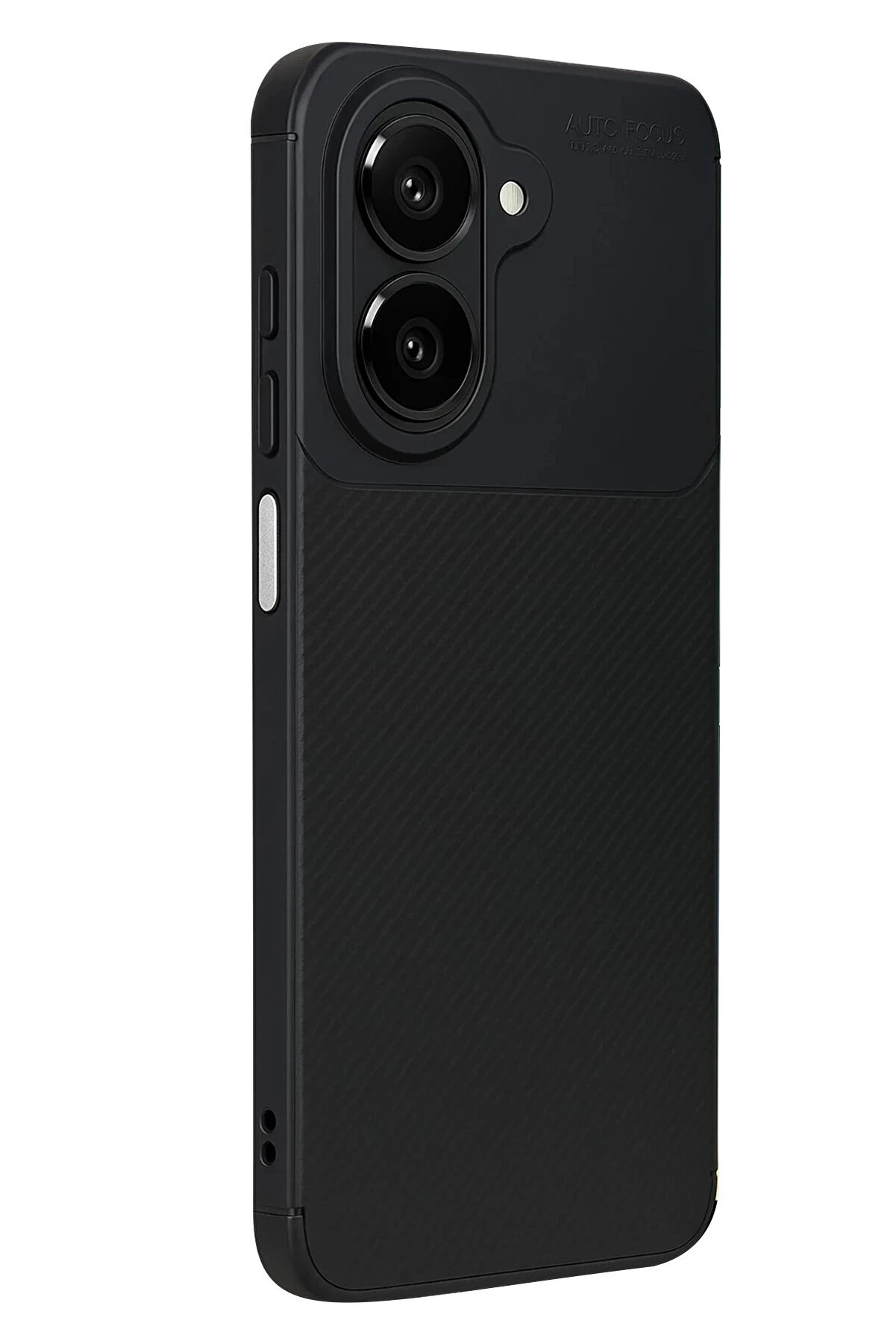 Buti̇k Samsung Galaxy A07 Auto Focus Karbon Kapak - Si̇yah-(5796)