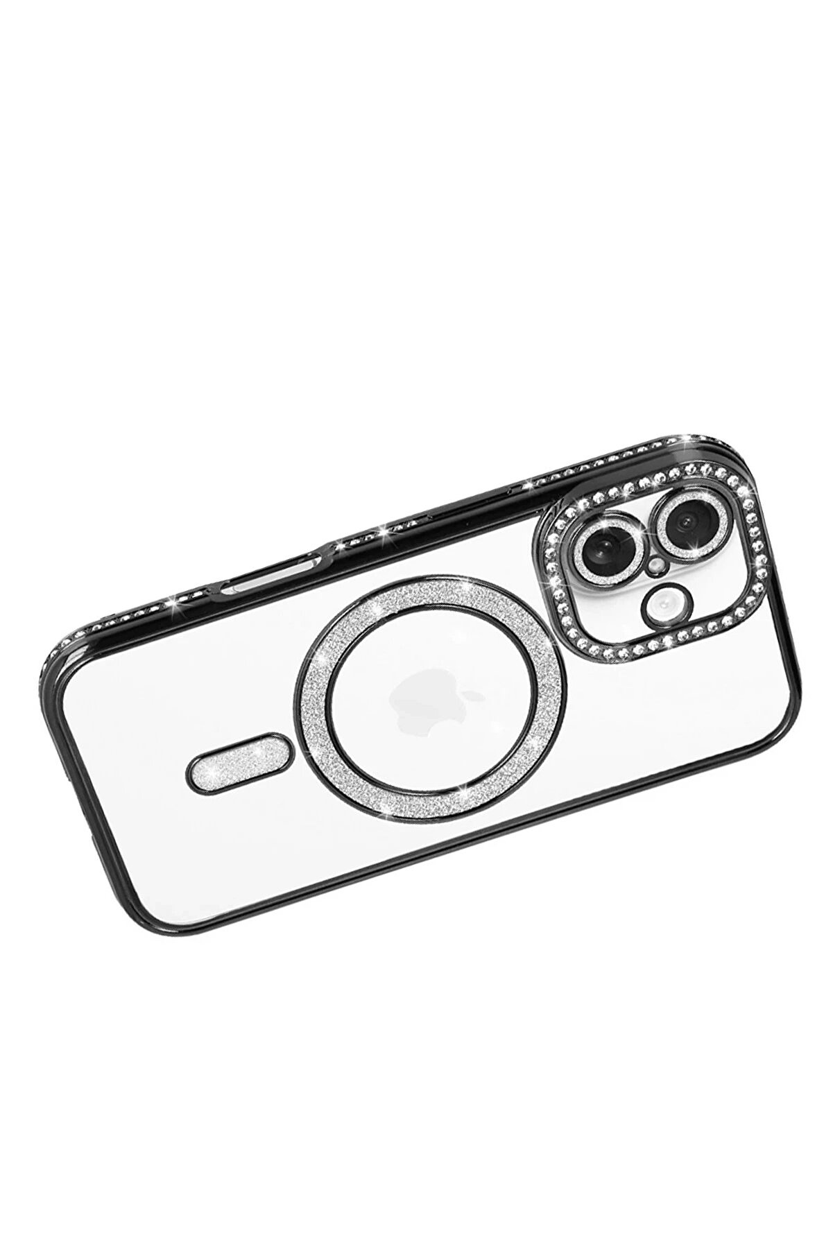 Buti̇k Apple İphone 17 Joke Si̇mli̇ Magneti̇csafe Kılıf - Si̇yah-(5796)