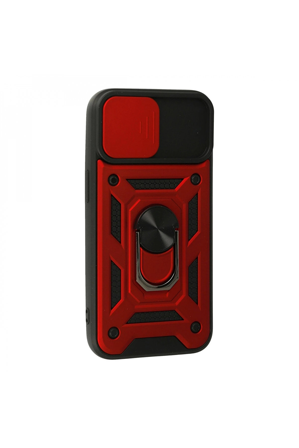 Buti̇k İphone 13 Kılıf Pars Lens Y&uuml;z&uuml;kl&uuml; Si̇li̇kon - Kırmızı