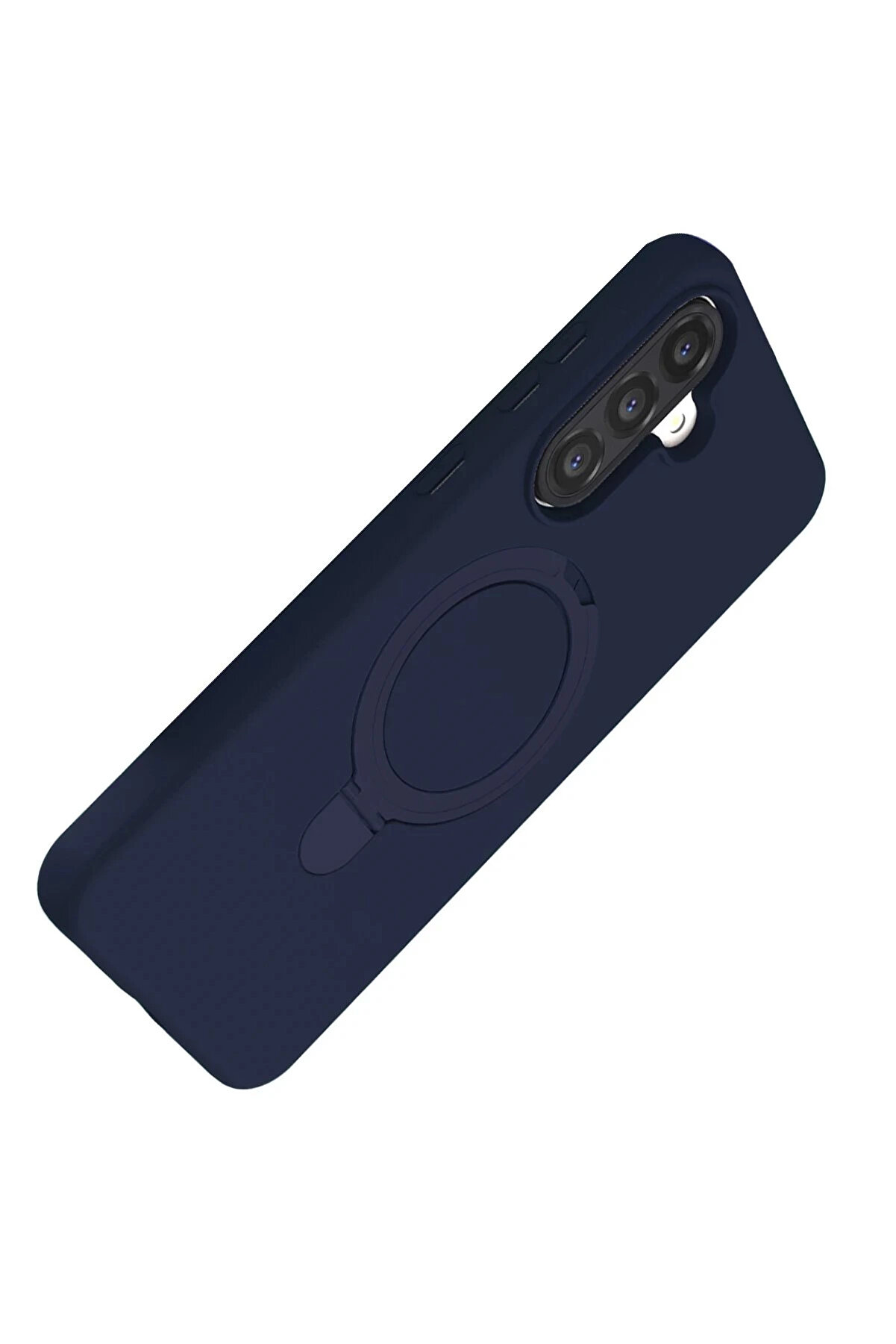 Buti̇k Samsung Galaxy A17 5G Regal Magsafe Standlı Kapak - Laci̇vert-(5796)