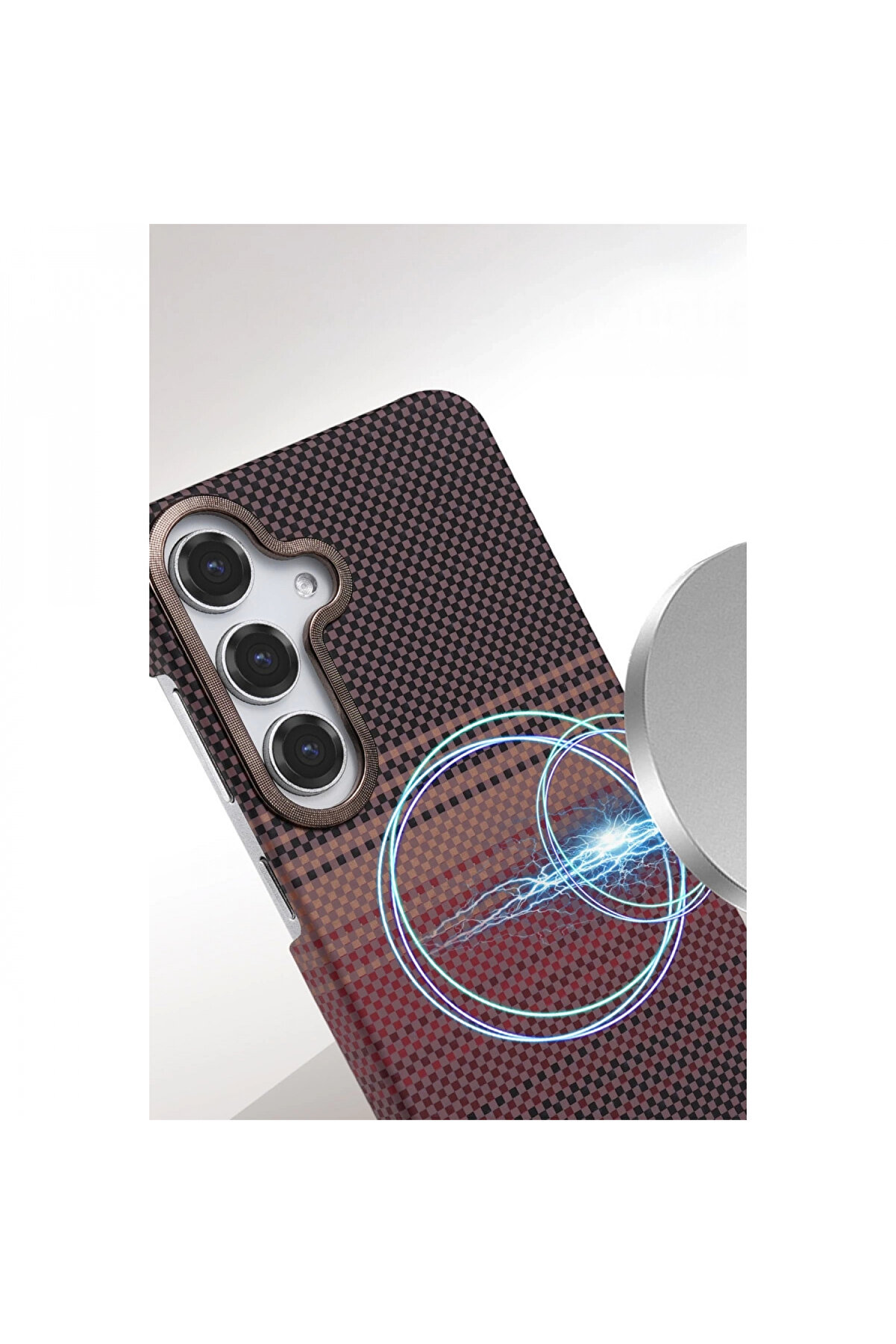 Buti̇k Samsung Galaxy A35 5G Vega Magsafe Kapak - Si̇yah