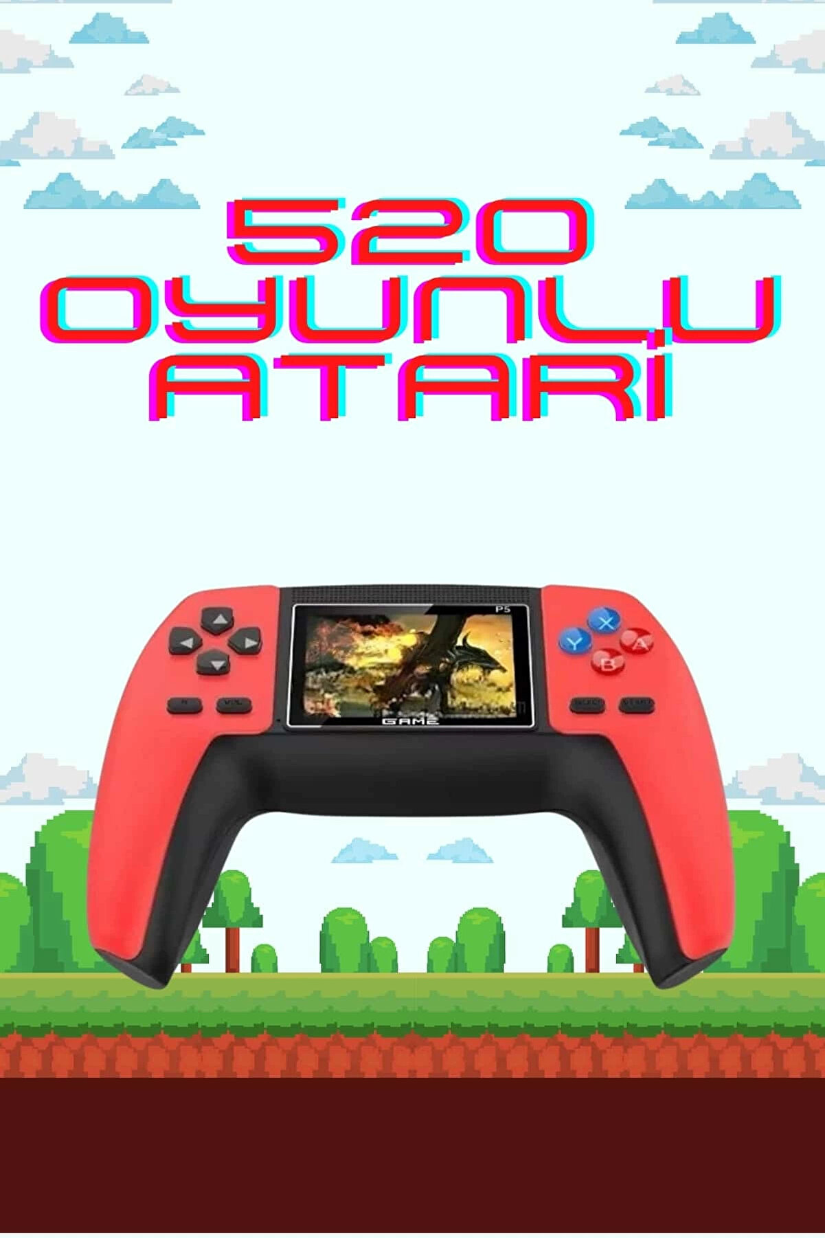 Teknomavm 520 Retro Oyunlu El Konsolu Atari̇ Oyun Konsolu Taşınabi̇li̇r