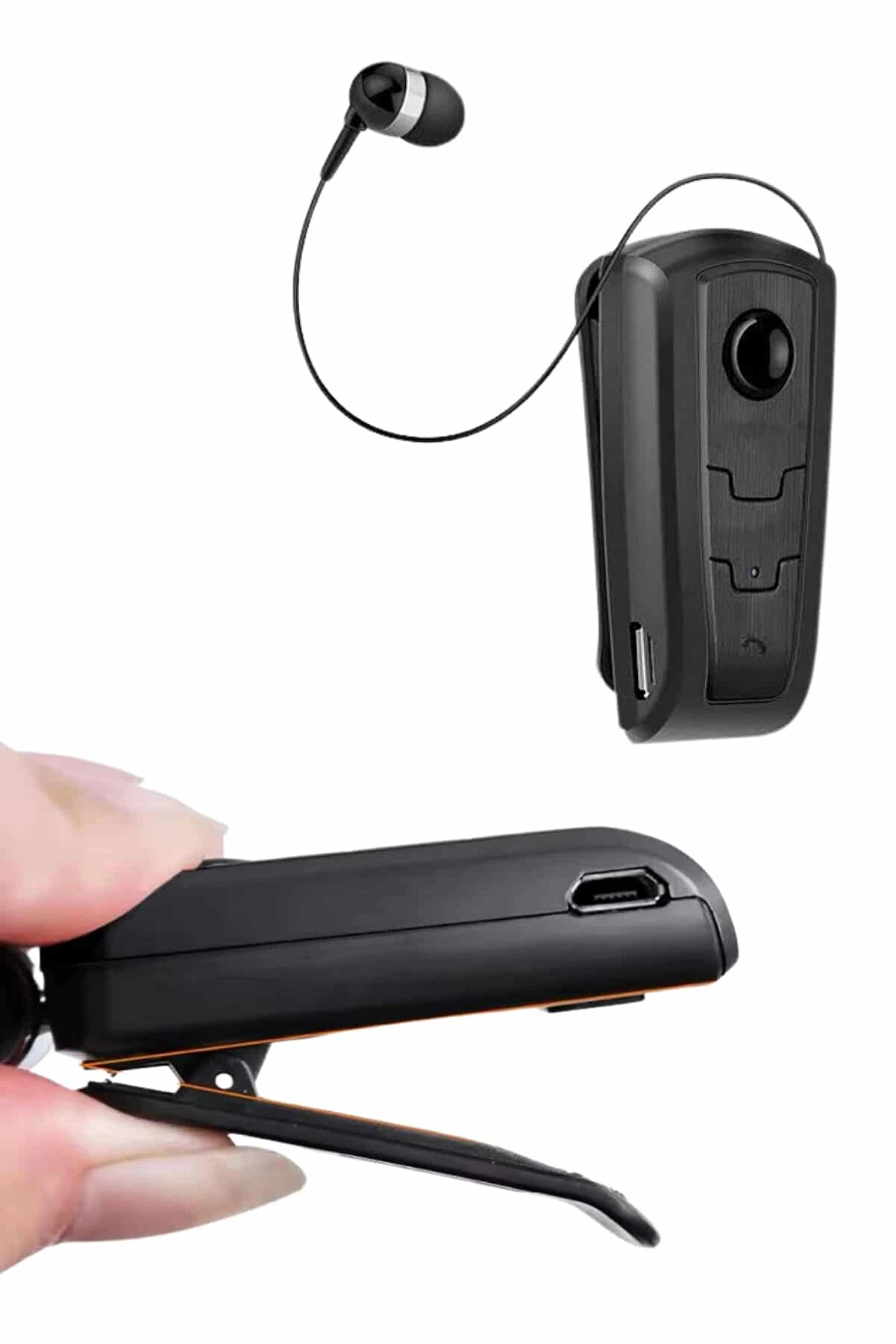 Buti̇k Makaralı Bluetooth Kulaki̇&ccedil;i̇ Yaka Kulaklığı Kablosuz Kulaklık