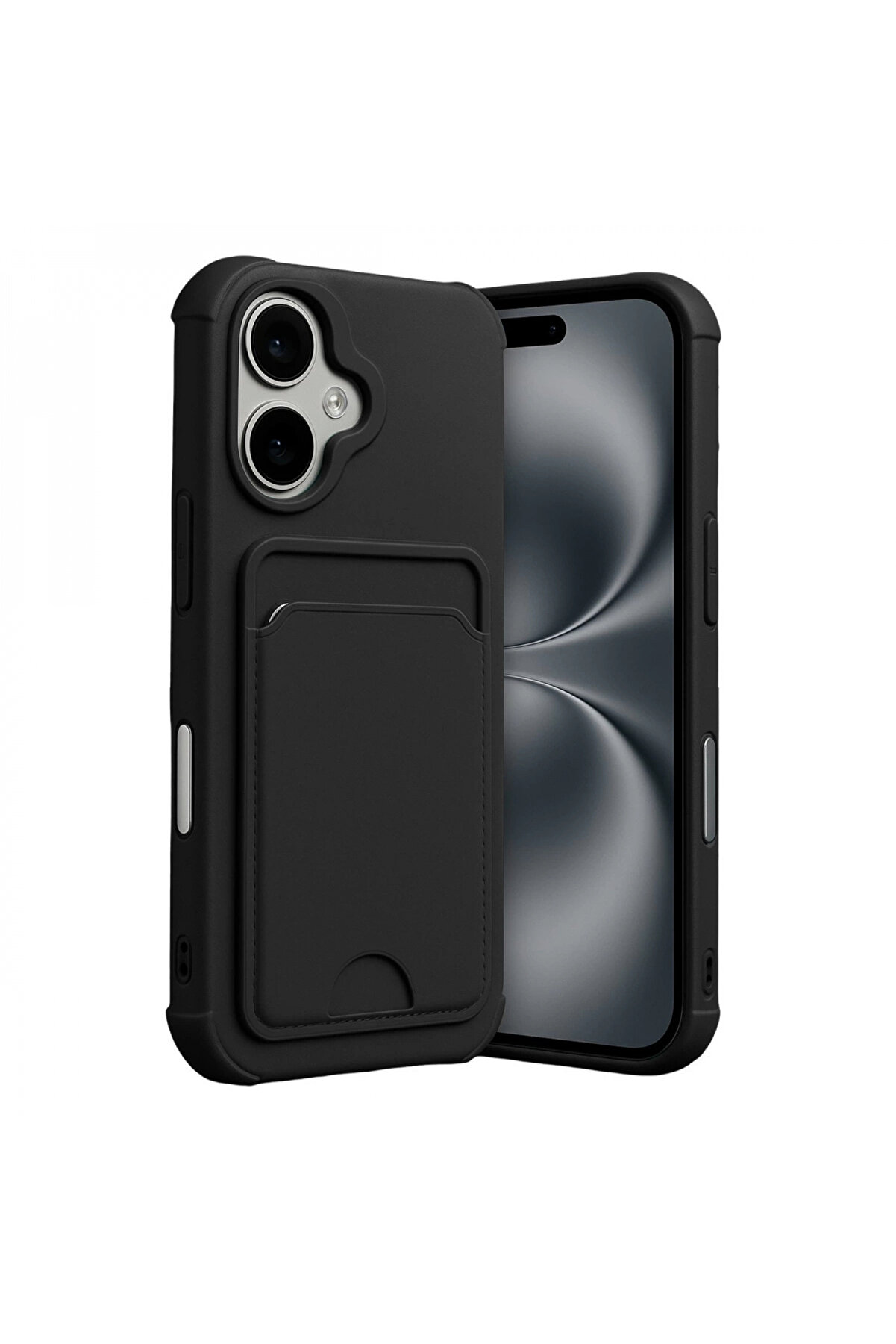 Byhodi̇ Apple İphone 17 Kelvi̇n Kartvi̇zi̇tli̇ Si̇li̇kon - Si̇yah