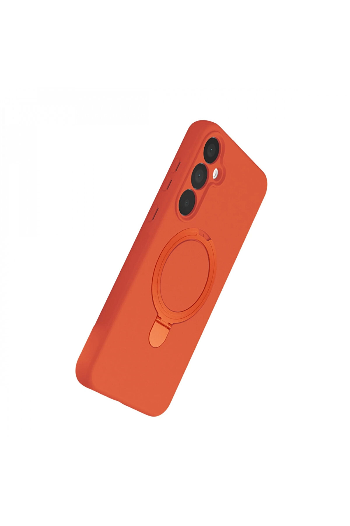 Buti̇k Samsung Galaxy A15 4G Regal Magsafe Standlı Kapak - Turuncu