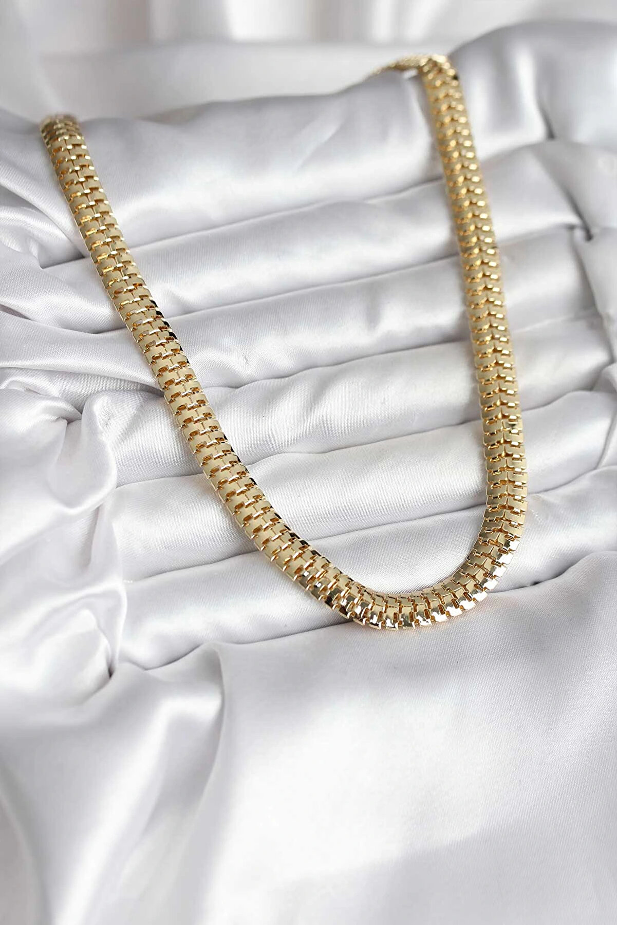 Clari̇ss 14K Gold Renk Kaplama Zi̇nci̇r Modelli̇ Cm Kadın Kolye