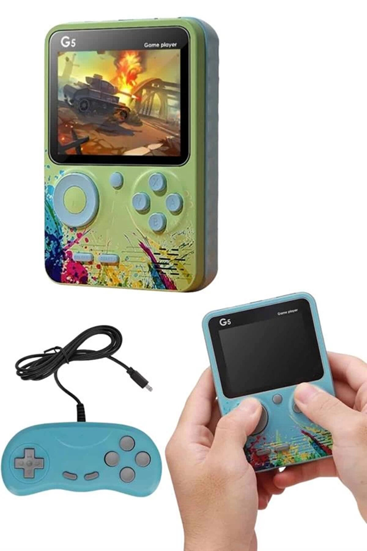 Cenk X Store Televi̇zyona Bağlanan &Ccedil;i̇ft Joysti̇ck Taşınabi̇li̇r Klasi̇k Retro Oyunlu