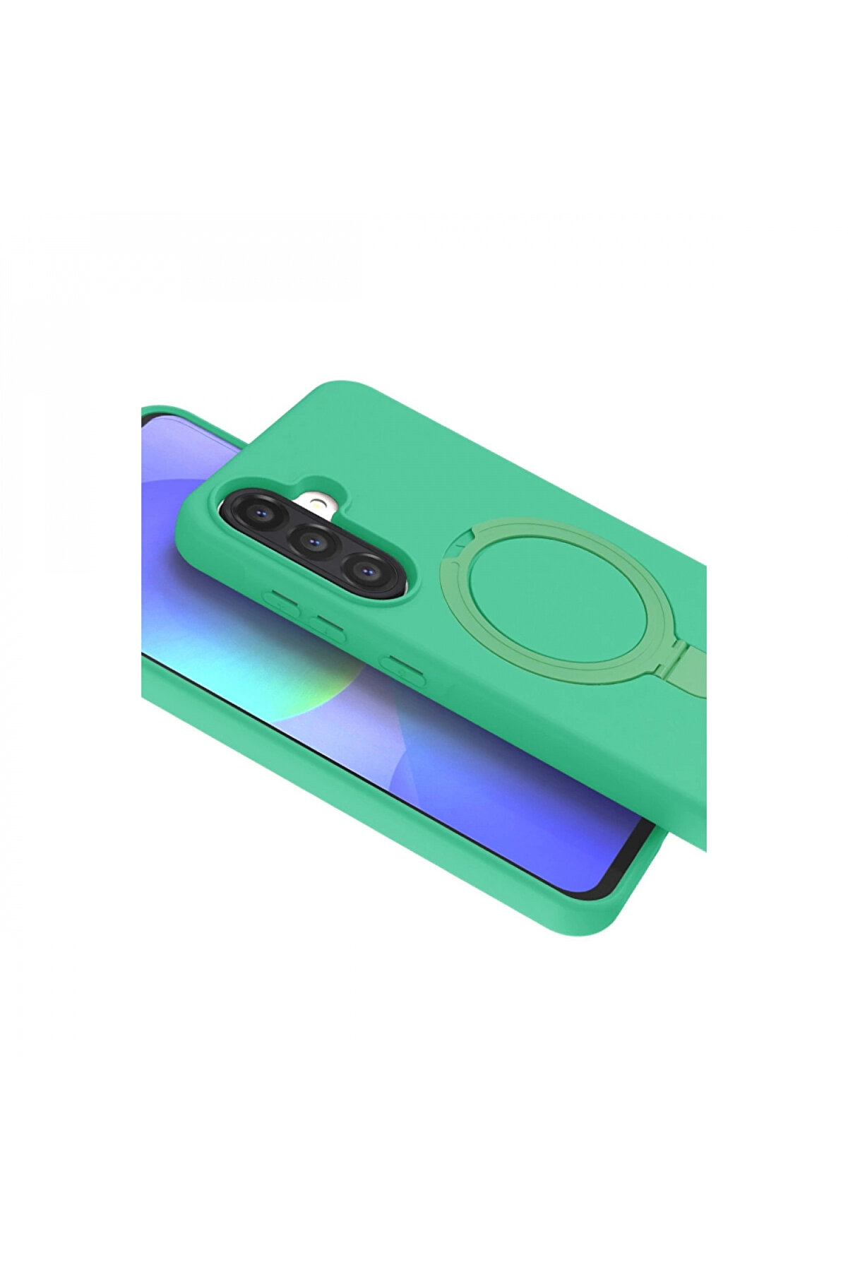 Buti̇k Samsung Galaxy A17 5G Regal Magsafe Standlı Kapak - Yeşi̇l