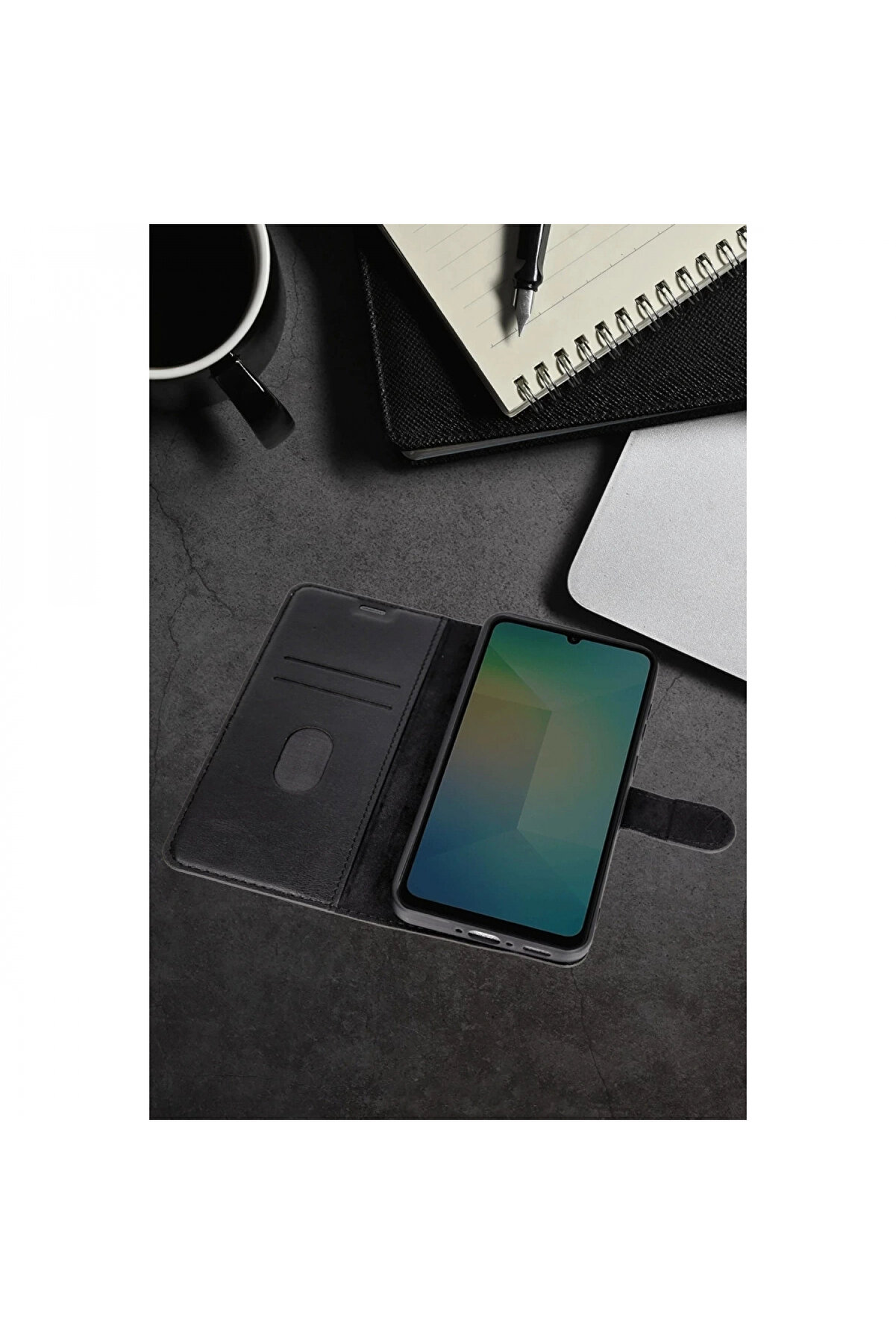 Buti̇k Samsung Galaxy A07 Trend S Plus Kapaklı Kılıf - Taba