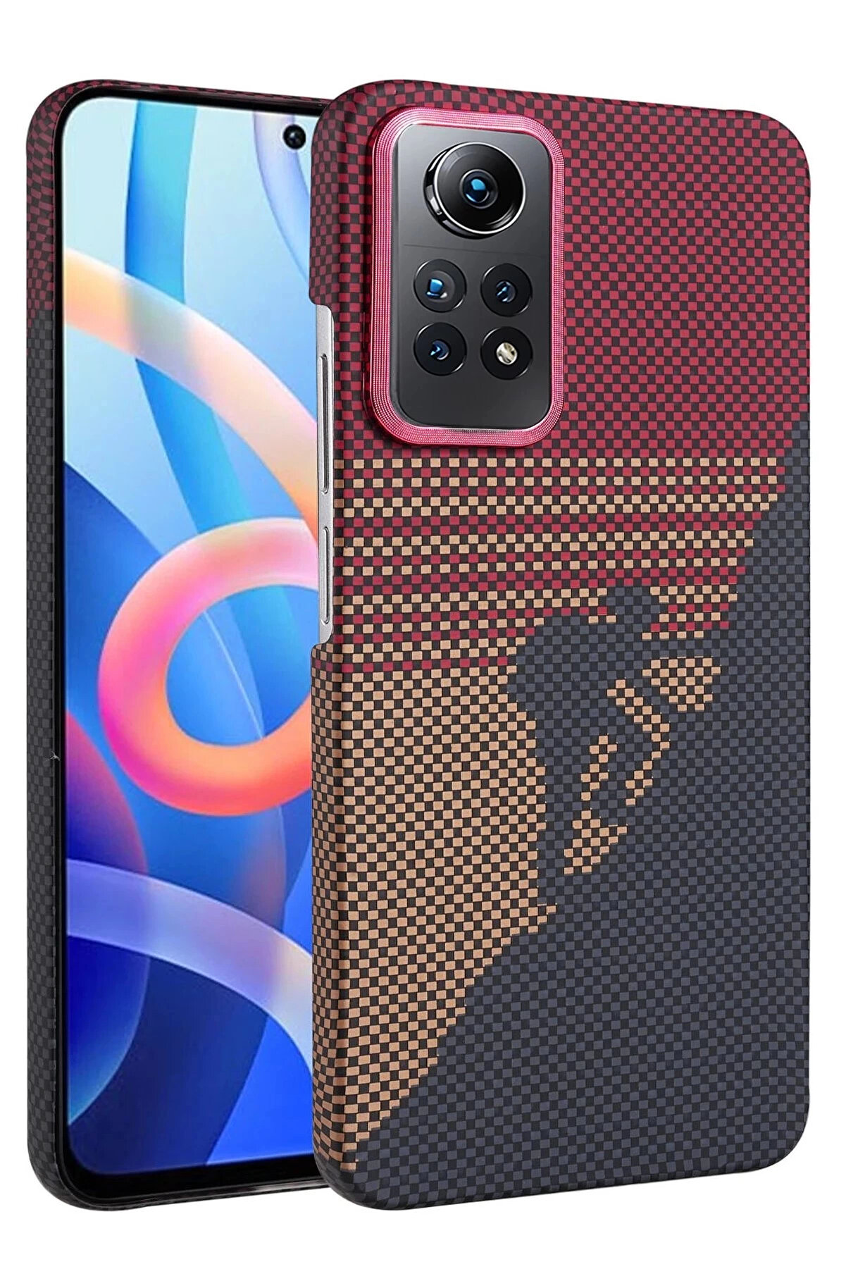 Buti̇k Xi̇aomi̇ Redmi̇ Note 12 Pro 4G Vega Magsafe Kapak - Kırmızı-(5796)