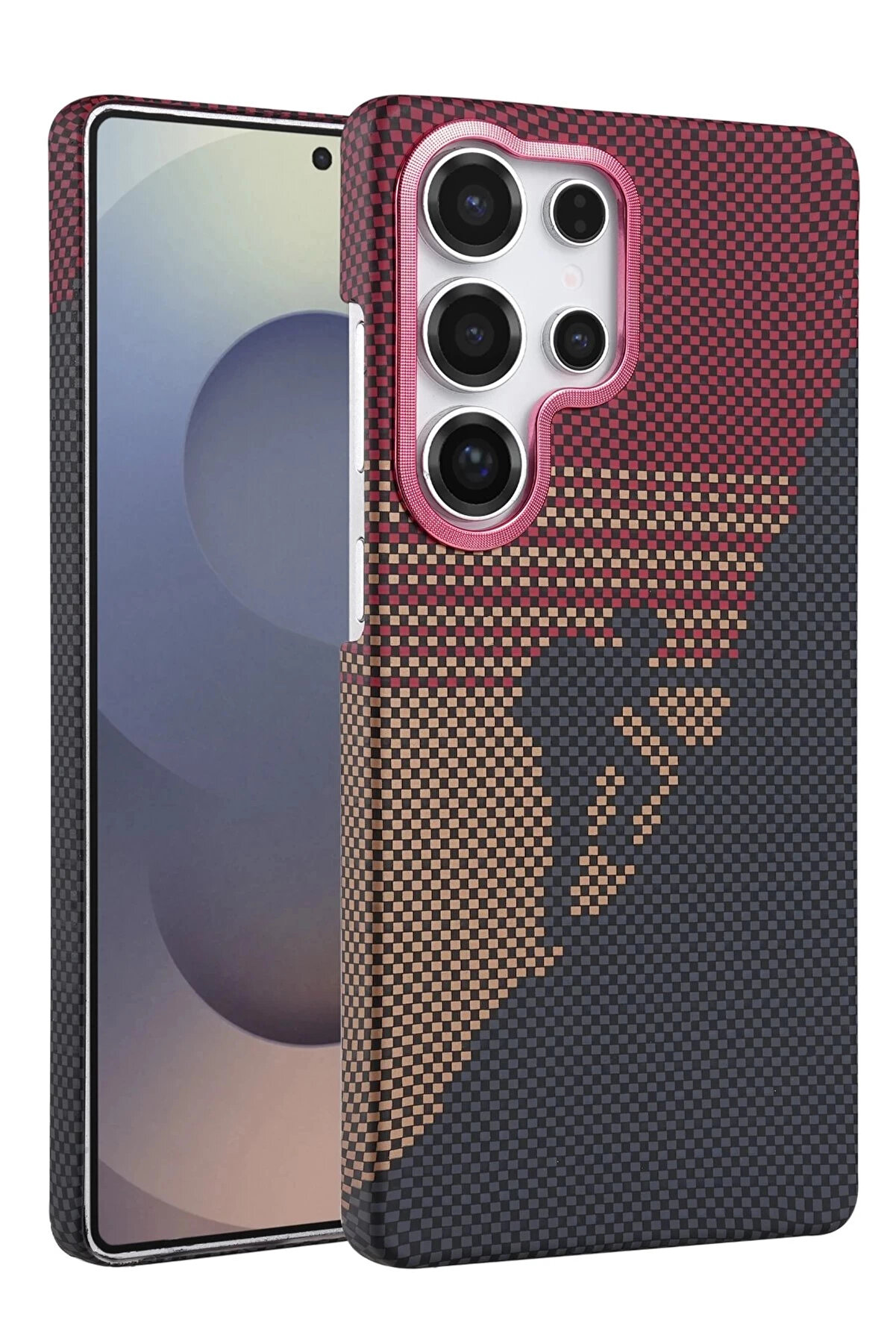 Buti̇k Samsung Galaxy S24 Ultra Vega Magsafe Kapak - Kırmızı-(5796)