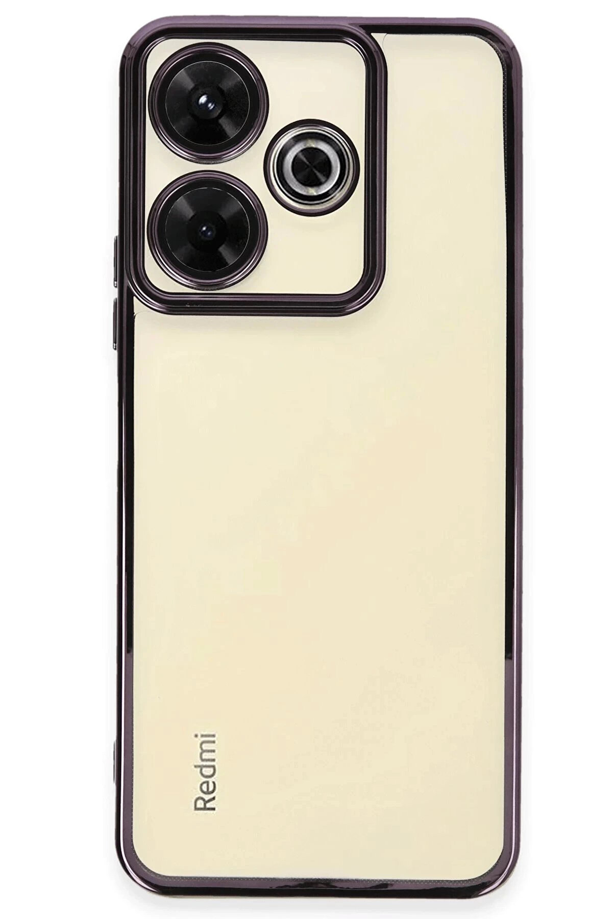 Buti̇k Xi̇aomi̇ Redmi̇ 13 4G Kılıf Lensli̇ Si̇li̇kon - Mor-(5796)