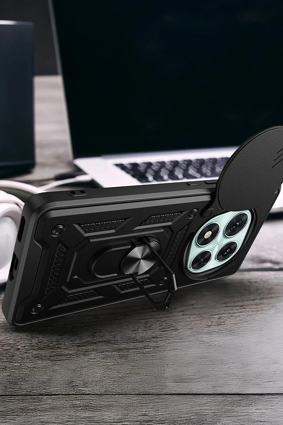 Buti̇k Xi̇aomi̇ Redmi̇ Note 14 Pro 4G Kılıf Pars Lens Y&uuml;z&uuml;kl&uuml; Si̇li̇kon - Laci̇vert-(5796)