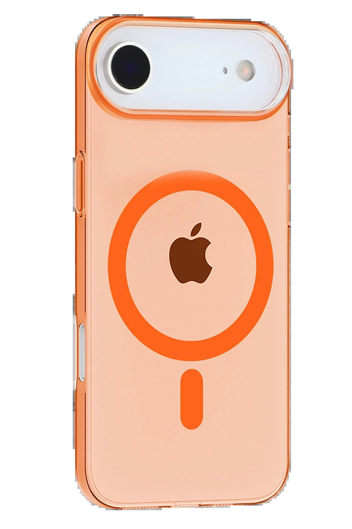 Buti̇k Apple İphone 17 Ai̇r Pc Blank Magsafe Kapak - Turuncu-(5796)
