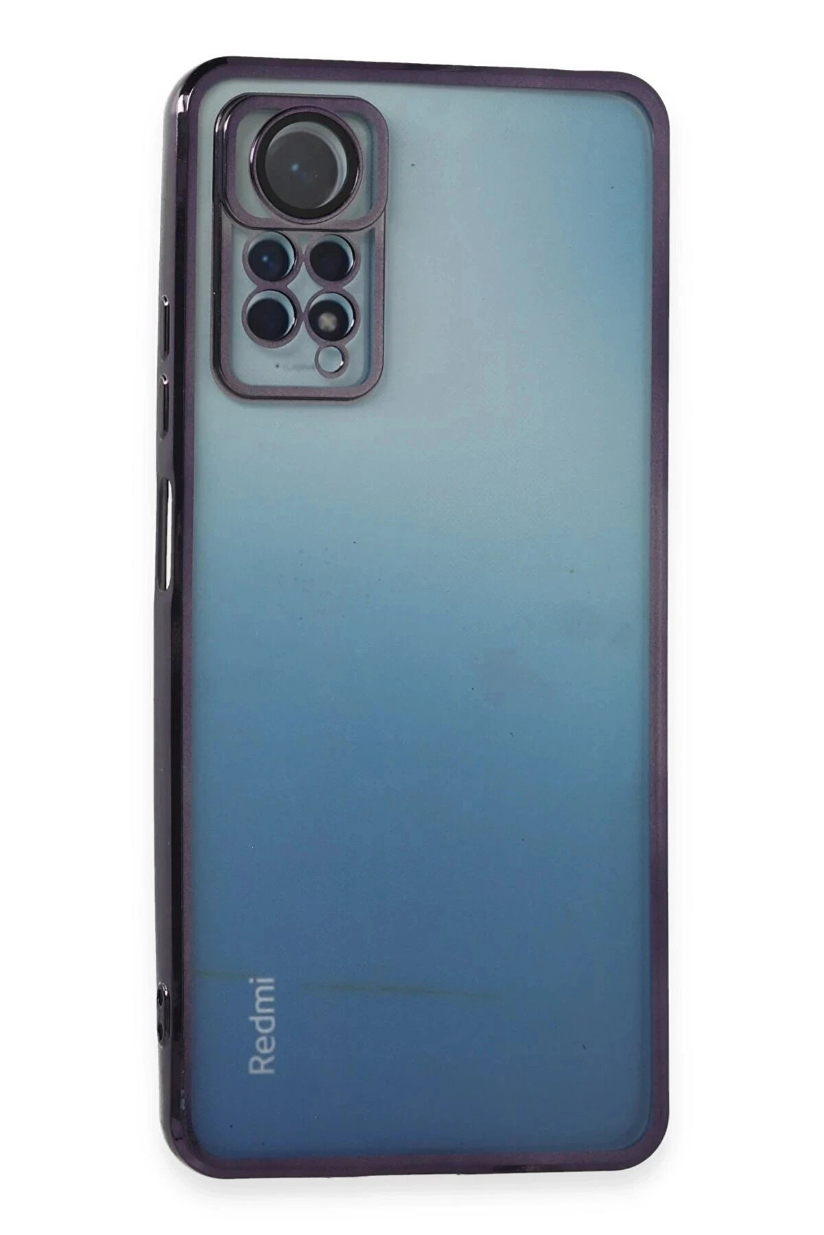 Buti̇k Xi̇aomi̇ Redmi̇ Note 11 Pro Kılıf Lensli̇ Si̇li̇kon - Mor-(5796)