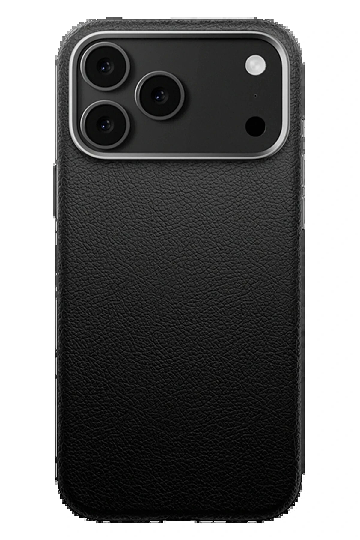 Buti̇k İphone 17 Pro Wonder Deri̇ Magsafe Kapak - Si̇yah-(5796)