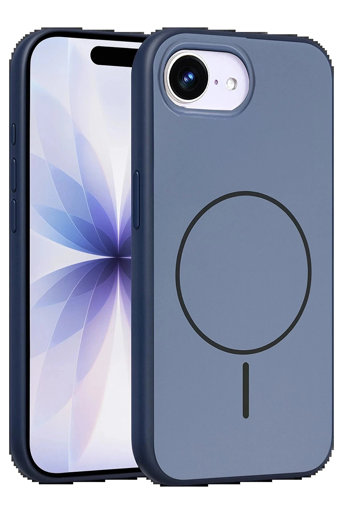 Buti̇k Apple İphone 16E Neva Magsafe Kapak - Laci̇vert-(5796)