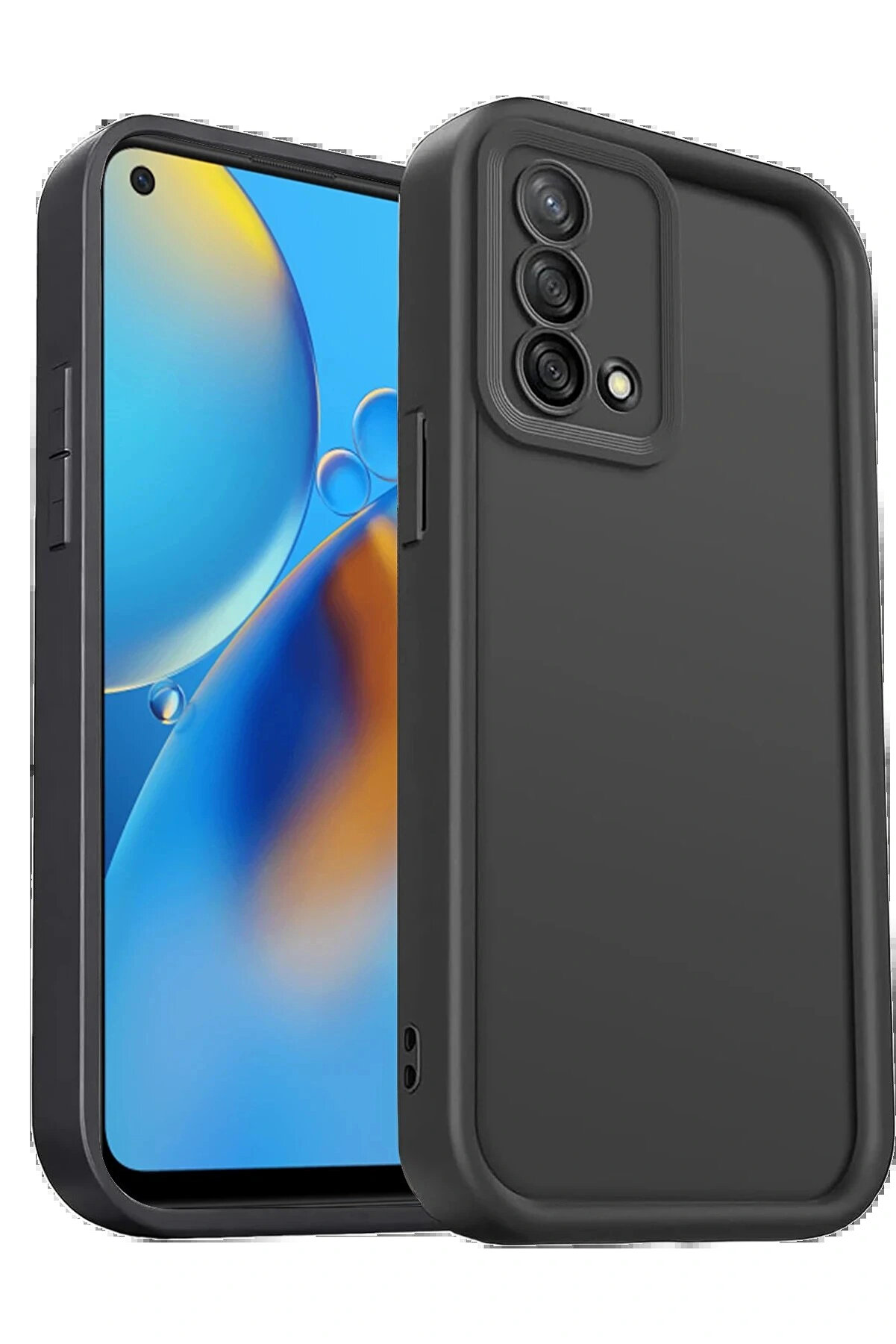 Buti̇k Oppo A74 4G Kılıf Vi̇era Si̇li̇kon - Si̇yah-(5796)