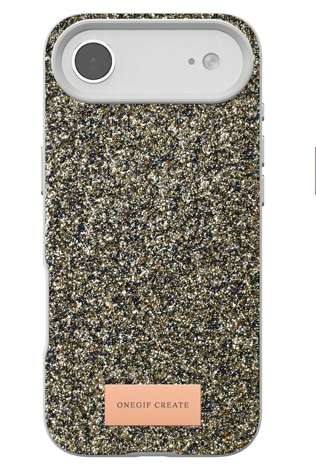 Buti̇k Apple İphone 17 Ai̇r Bri̇ght Si̇mli̇ Kapak - &Ccedil;&ouml;l Ti̇tanyum-(5796)