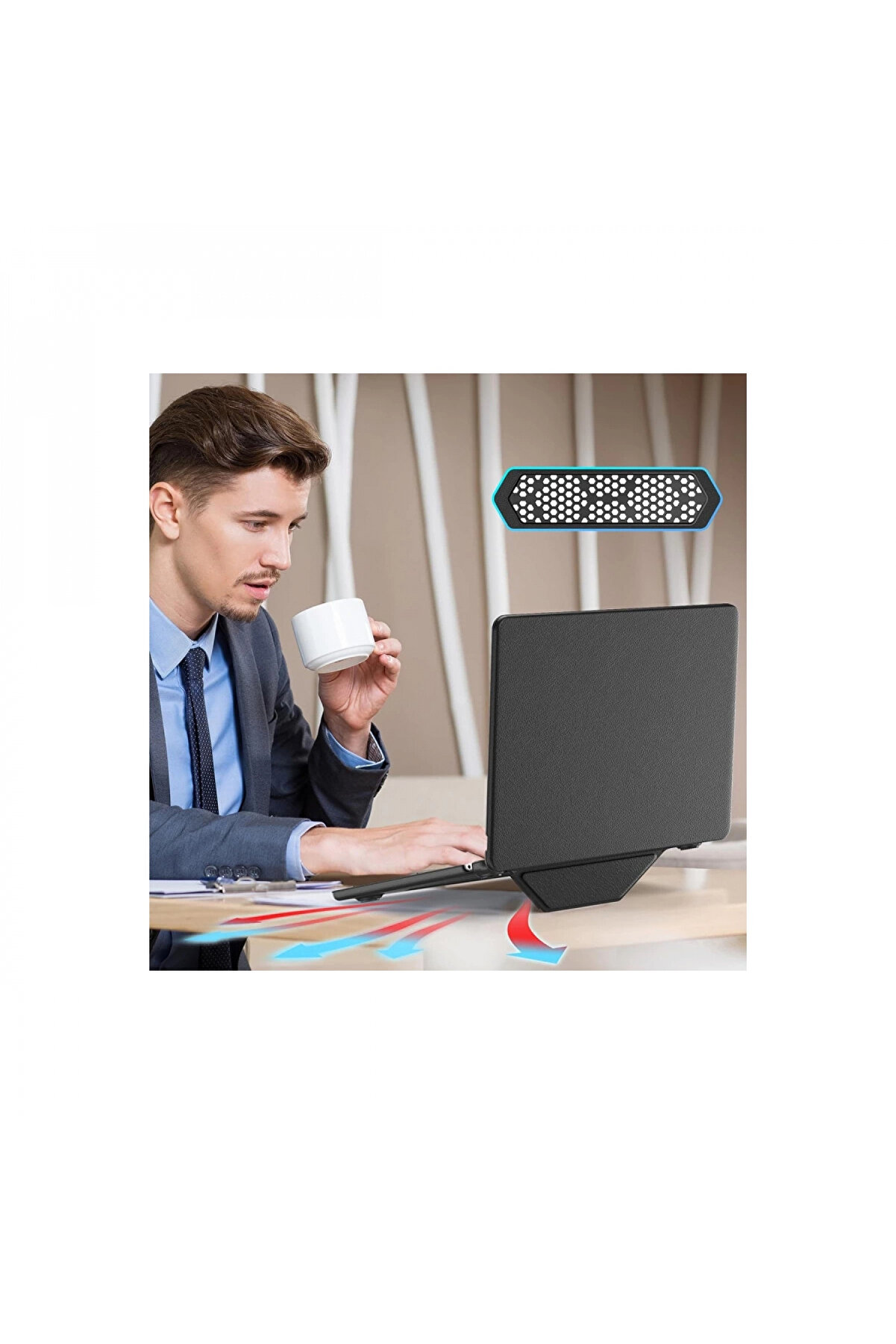 Harmonyaura Macbook Ai̇r 15 2024 Macbook Deri̇ Kapak - Si̇yah